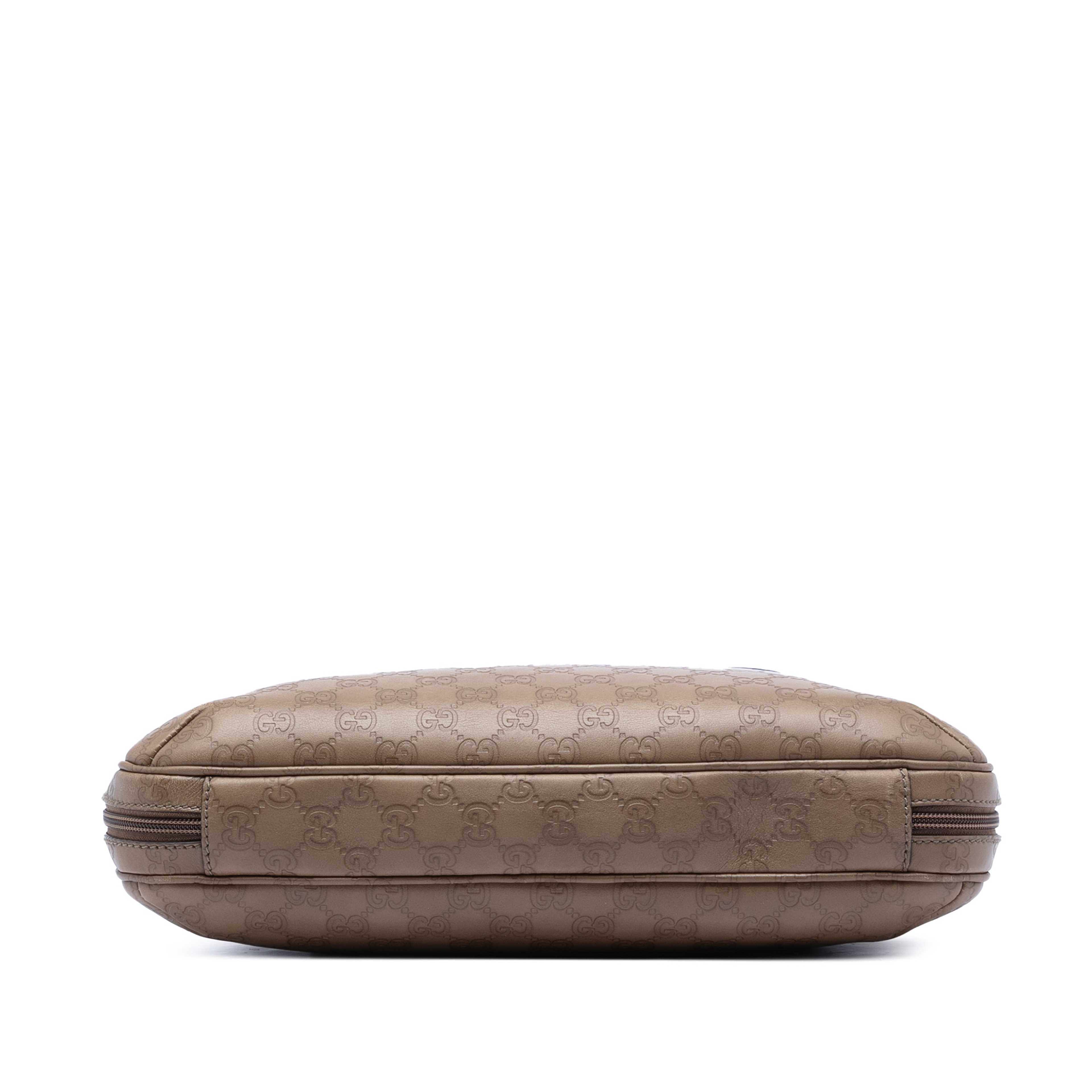 Gucci Guccissima Business Bag, från Luxclusif, i färgen brown. Klicka för att öppna bilden i stort format