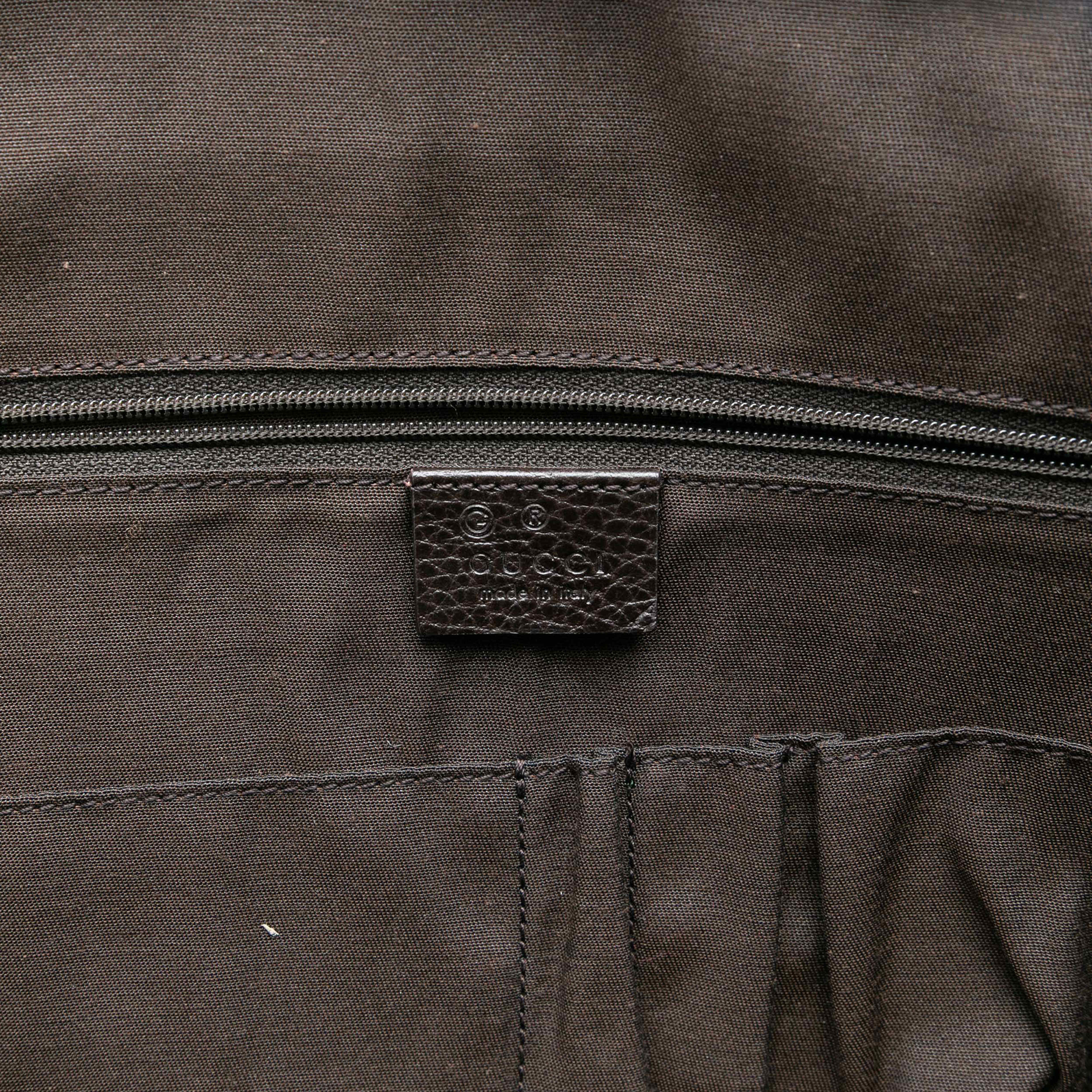 Gucci Guccissima Business Bag, från Luxclusif, i färgen brown. Klicka för att öppna bilden i stort format