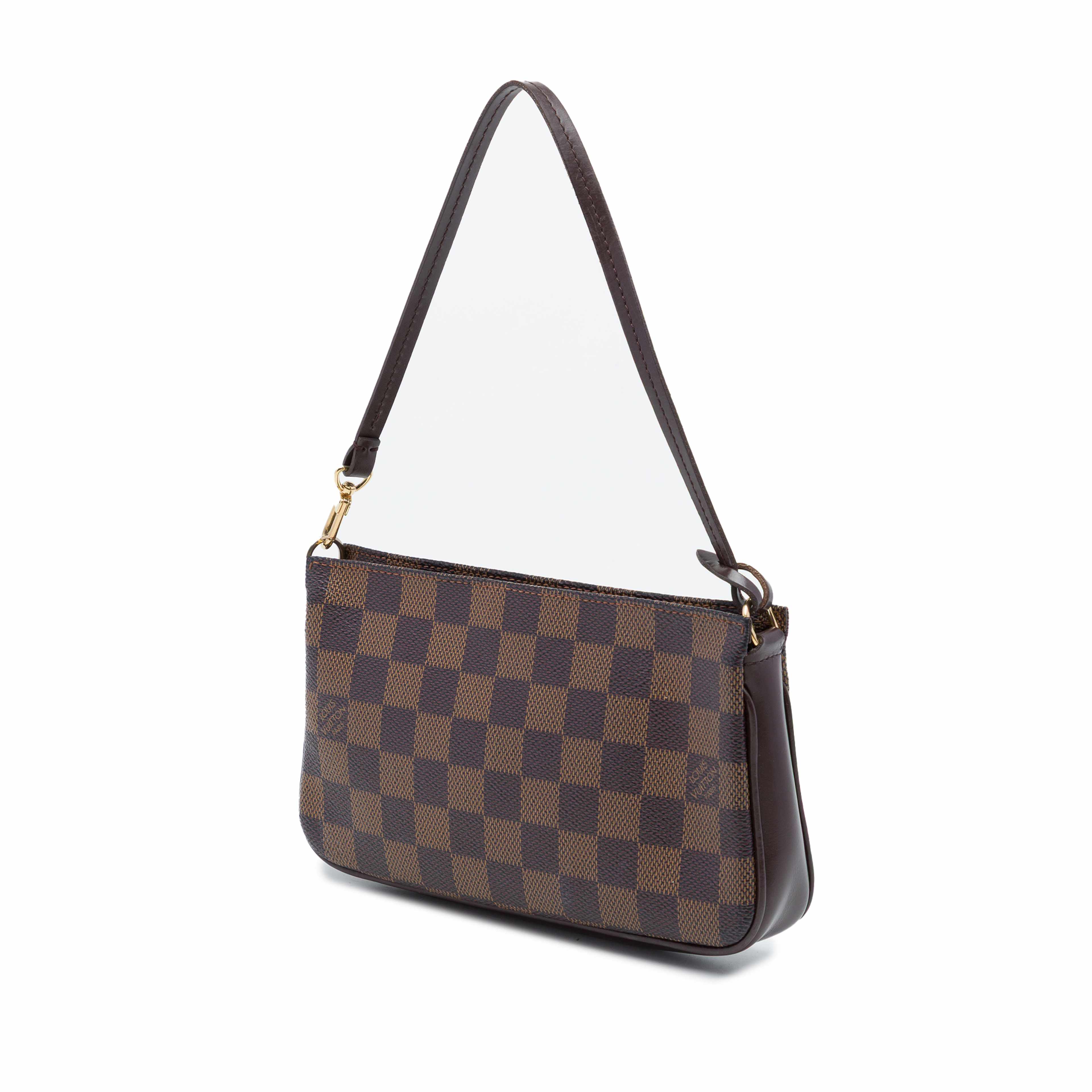 Louis Vuitton Damier Ebene Pochette Accessoires, från Luxclusif, i färgen brun. Klicka för att öppna bilden i stort format