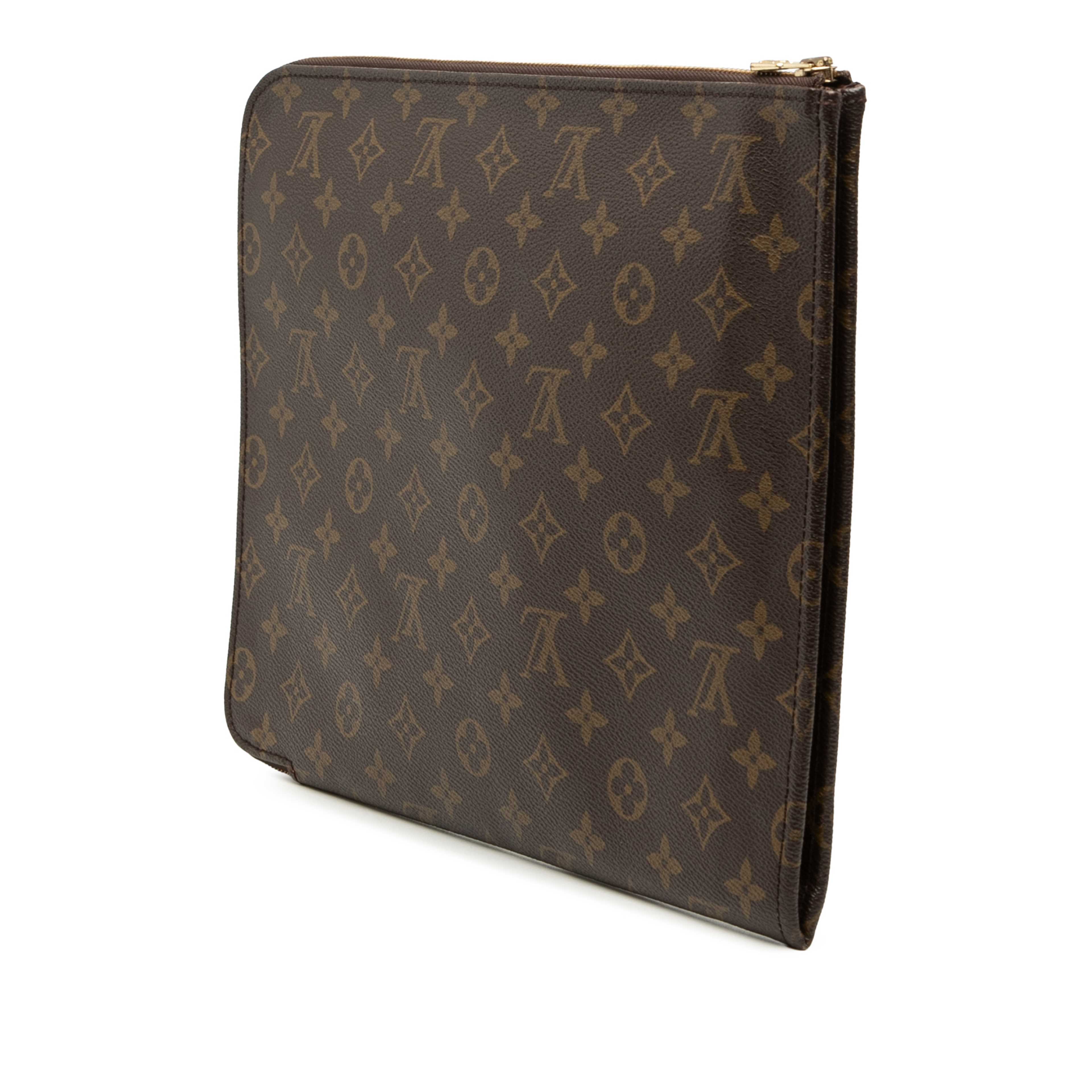 Louis Vuitton Monogram Poche Documents Portfolio 30, från Luxclusif, i färgen brun. Klicka för att öppna bilden i stort format
