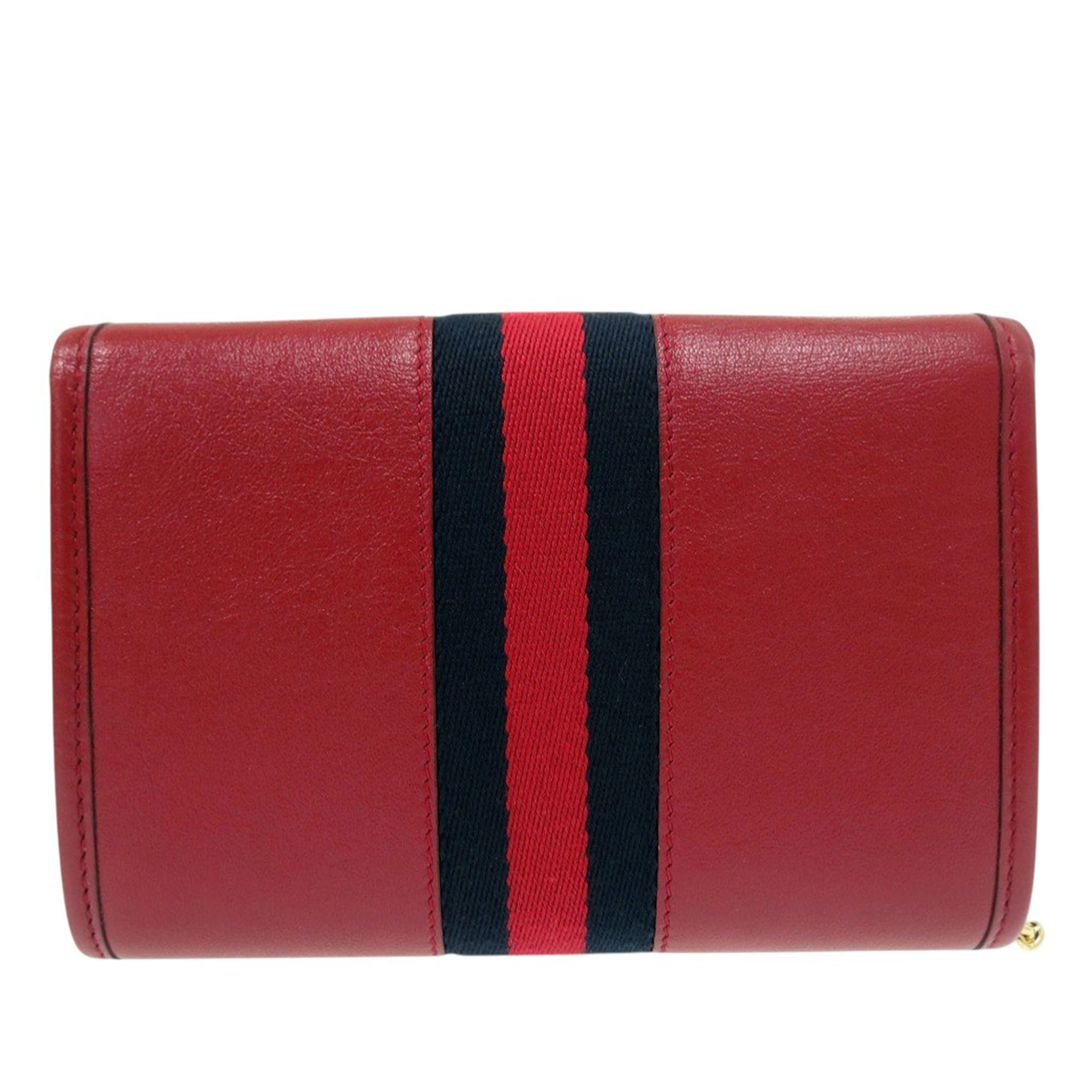 Gucci Mini Calfskin Rajah Web Chain Crossbody, från Luxclusif, i färgen red. Klicka för att öppna bilden i stort format