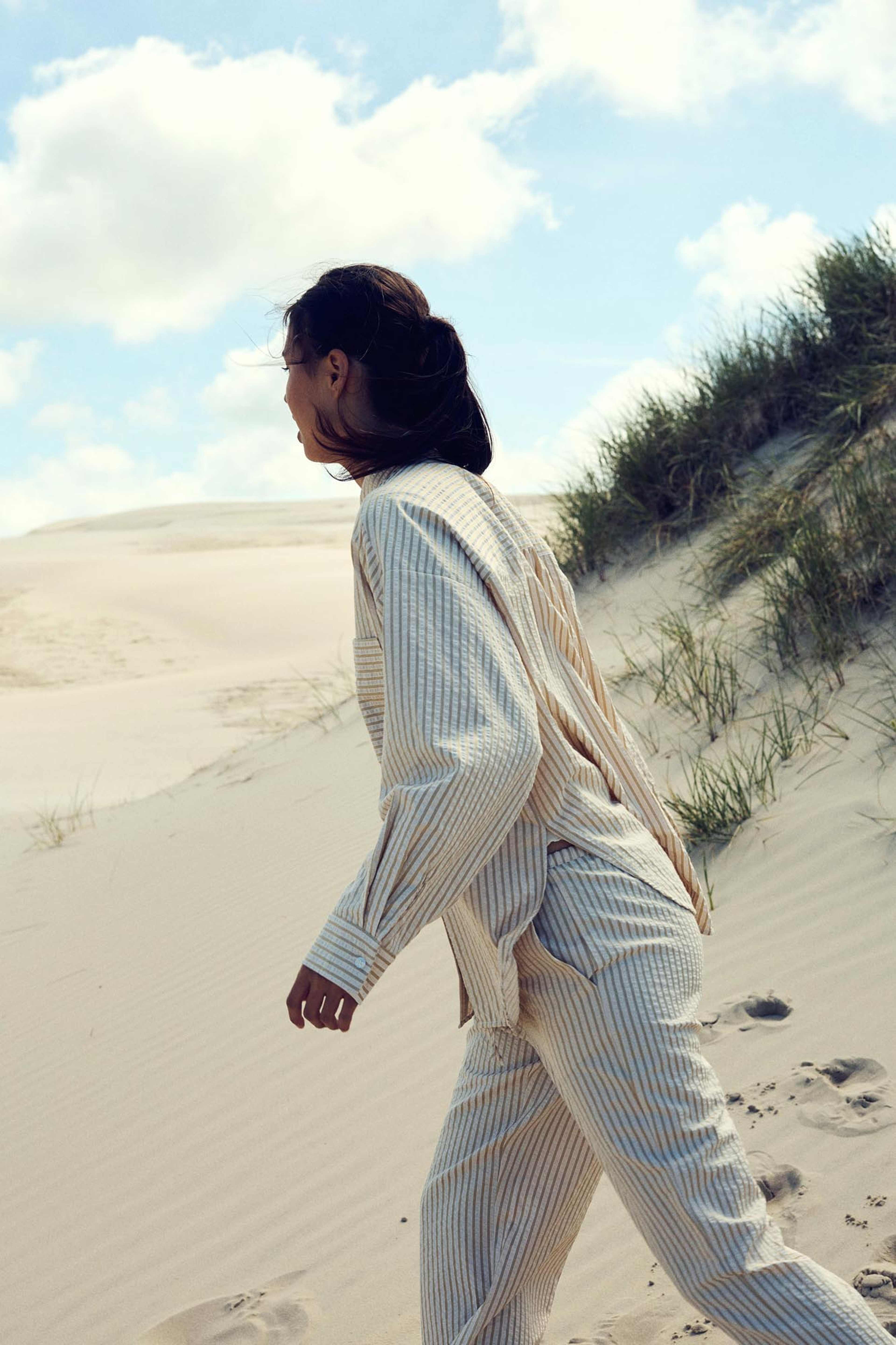 Caden Pants - Sand Stripe