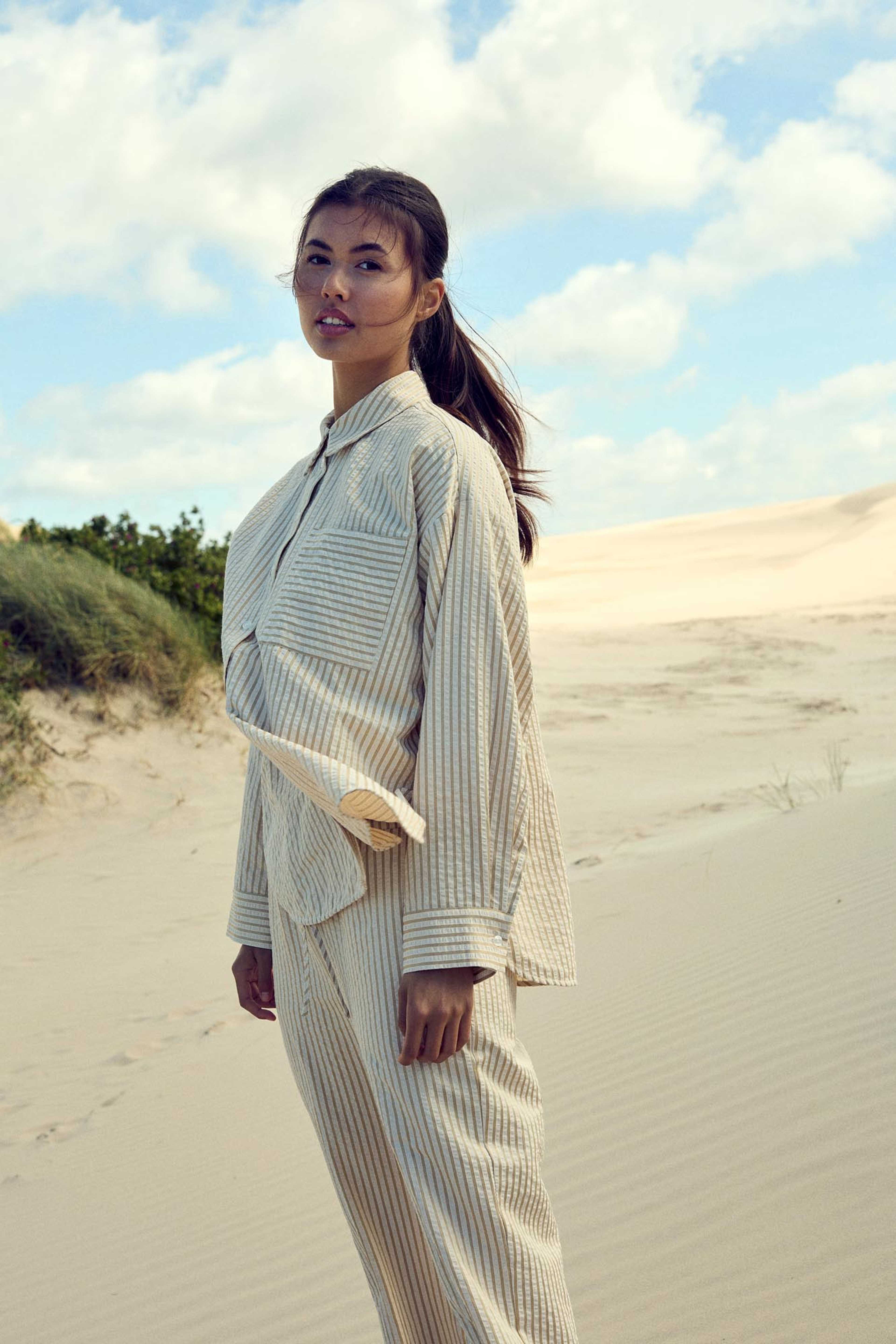Caden Pants - Sand Stripe