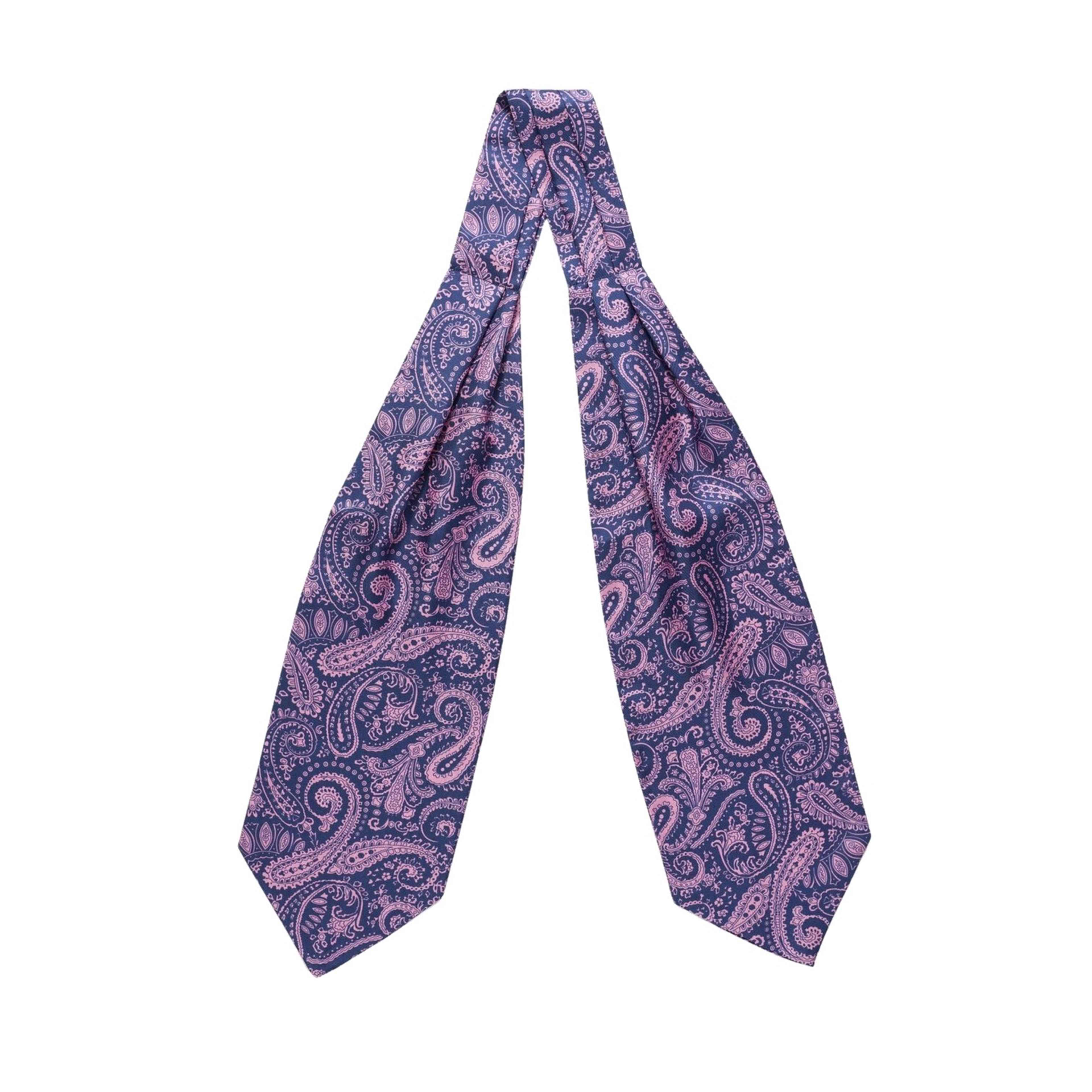 Silk Double Pointed Ascot Paisley