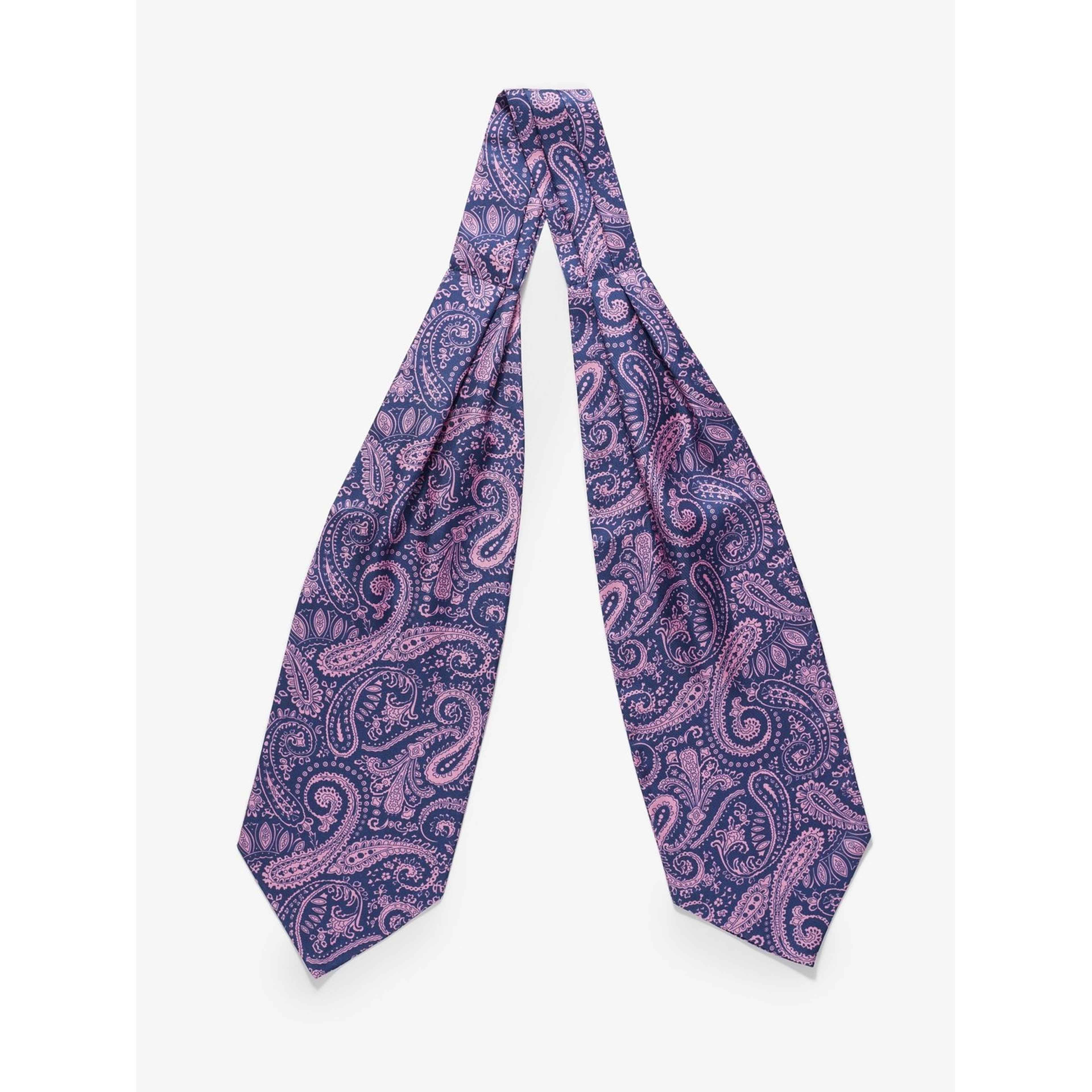 Silk Double Pointed Ascot Paisley