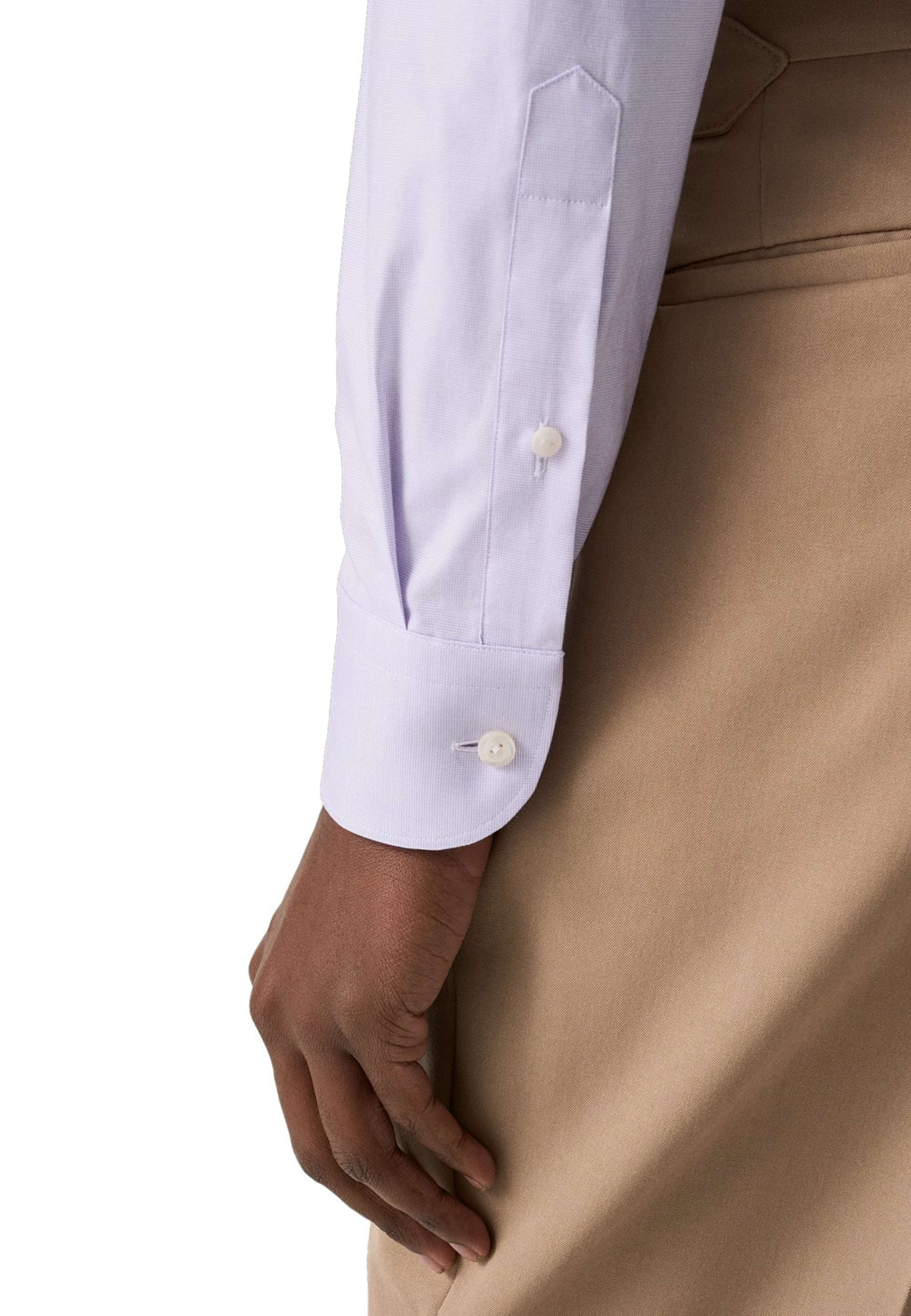 Enfärgad Signature Oxford-skjorta Slim Fit, från Eton, i färgen light purple. Klicka för att öppna bilden i stort format