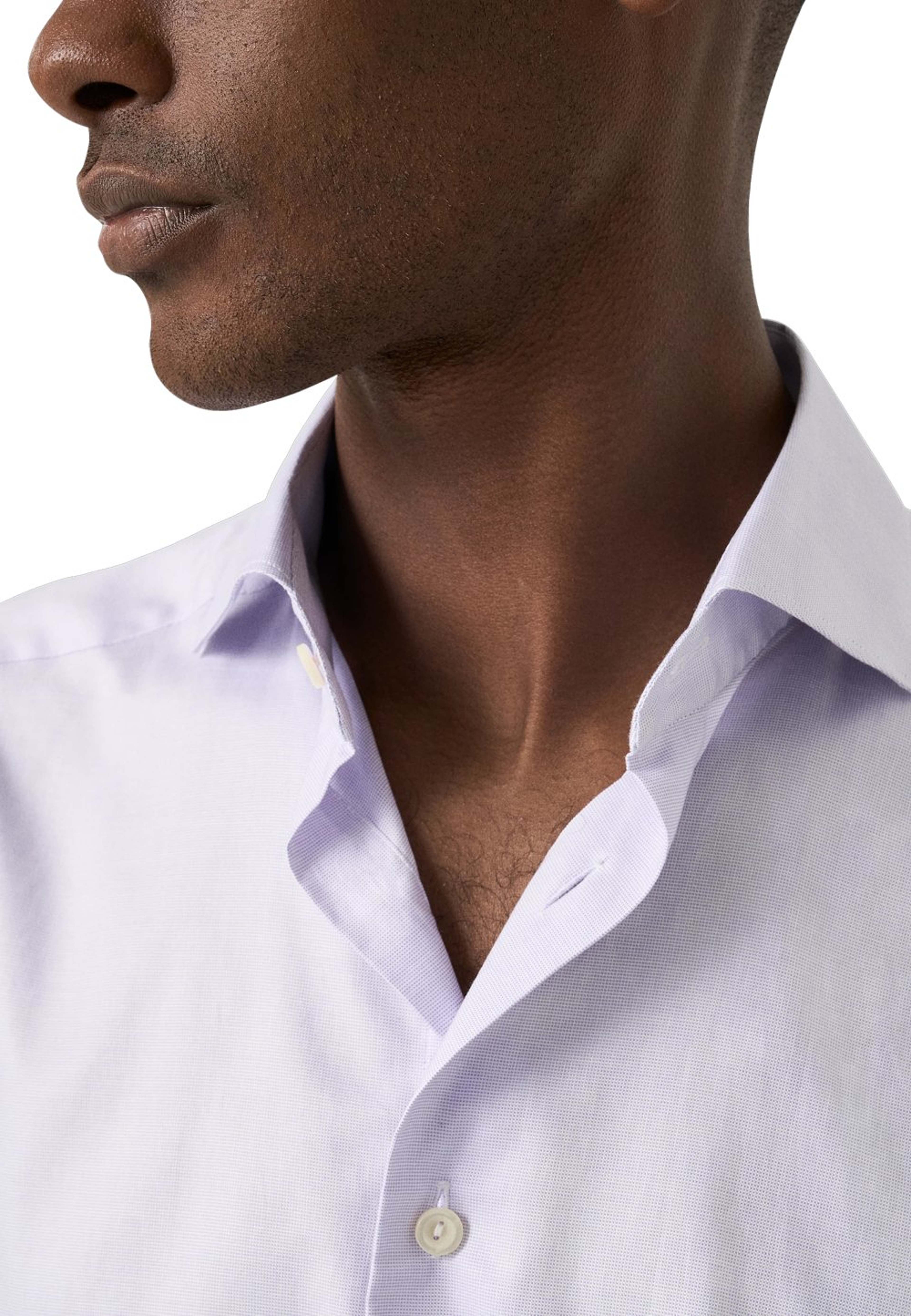 Enfärgad Signature Oxford-skjorta Slim Fit, från Eton, i färgen light purple. Klicka för att öppna bilden i stort format