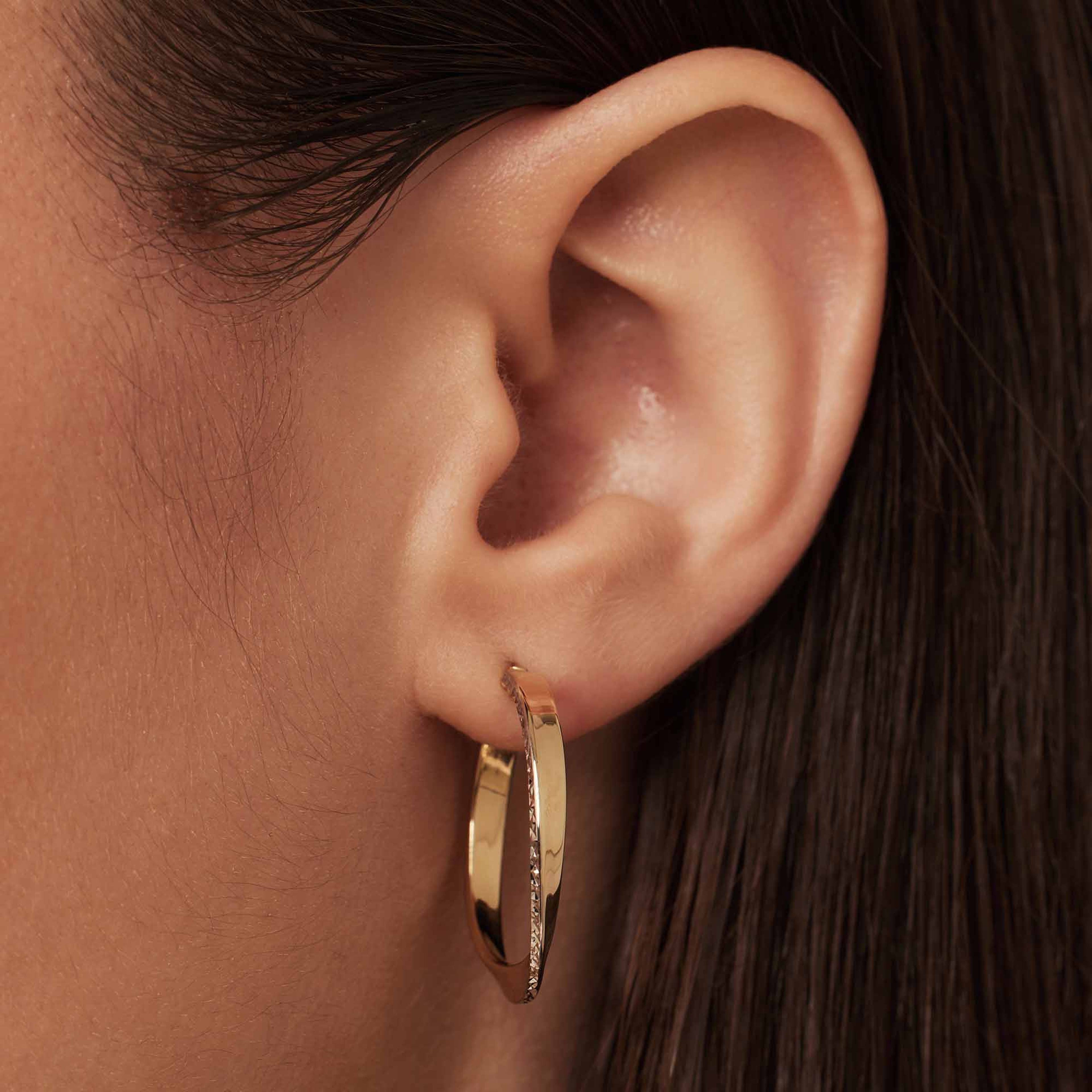 14 Karat Guld Creoler