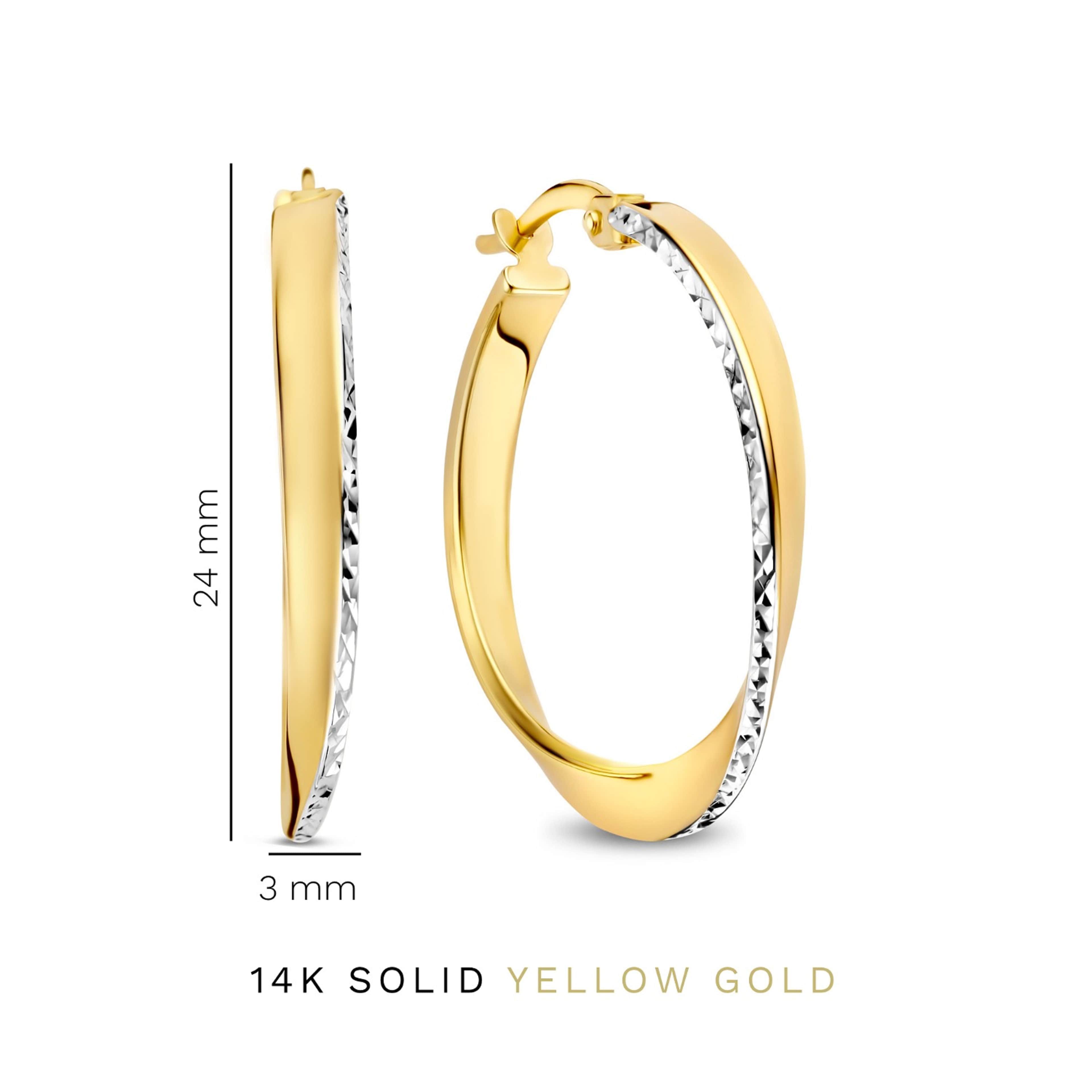 14 Karat Guld Creoler