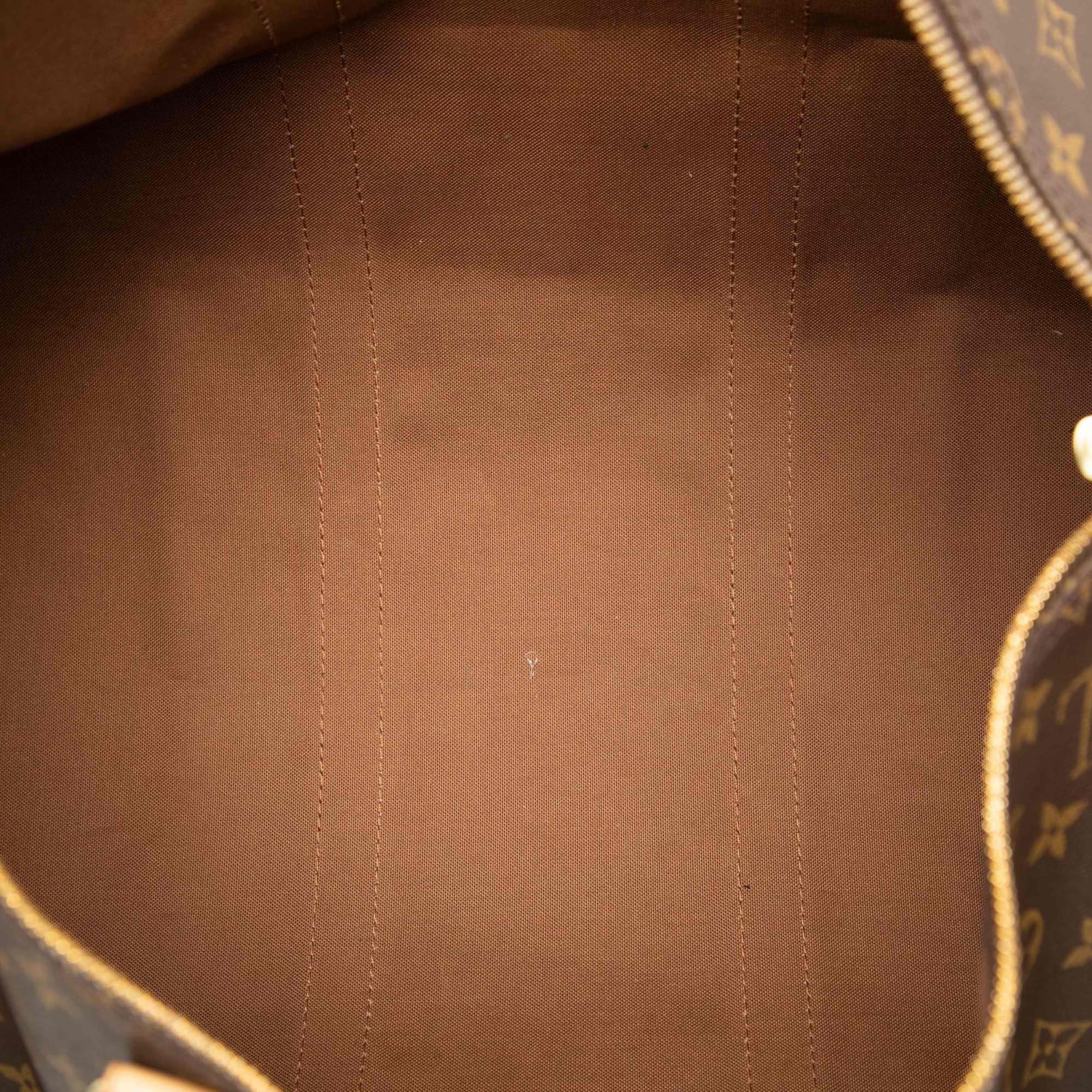 Louis Vuitton Monogram Keepall 50, från Luxclusif, i färgen brown. Klicka för att öppna bilden i stort format
