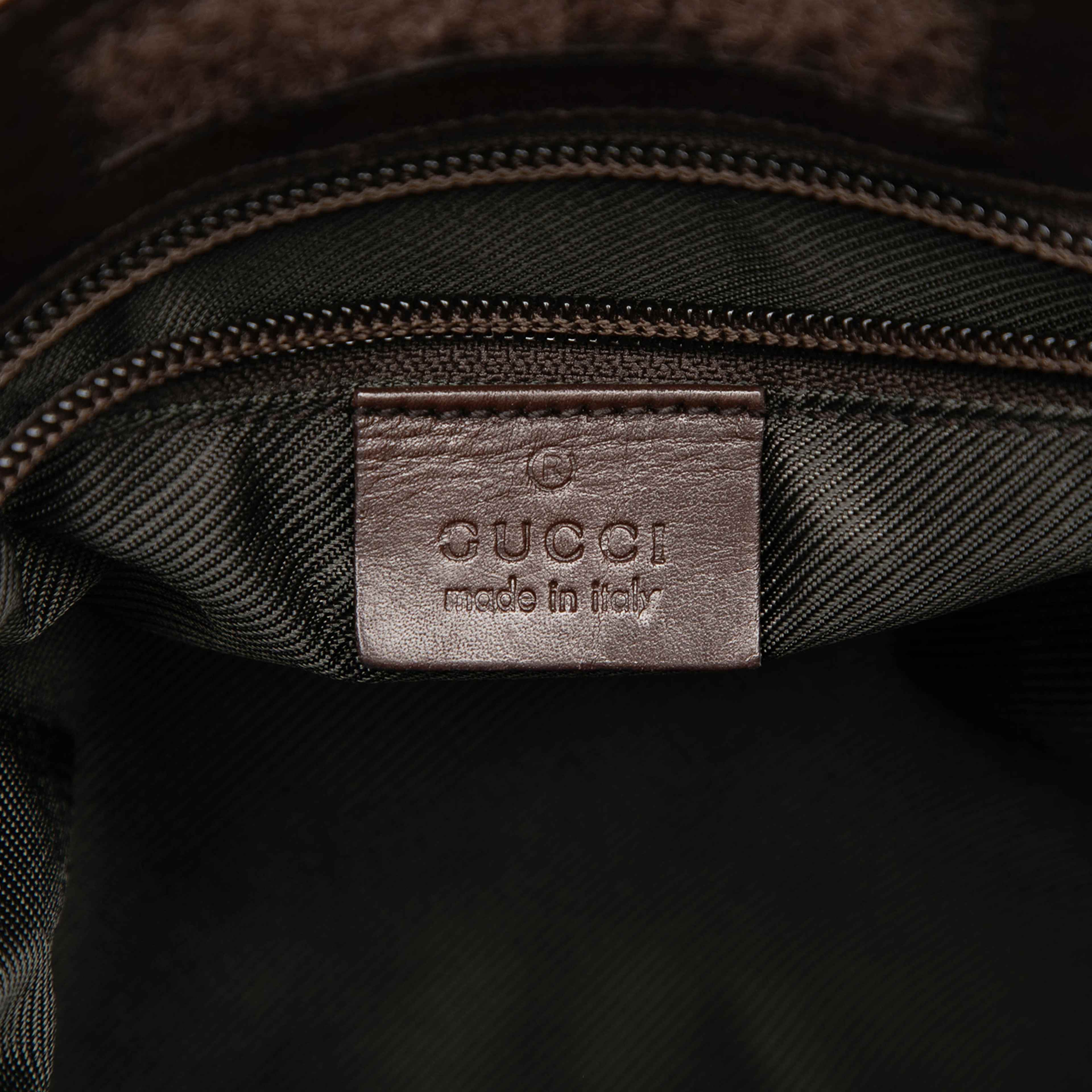 Gucci Gg Denim Crossbody, från Luxclusif, i färgen brun. Klicka för att öppna bilden i stort format