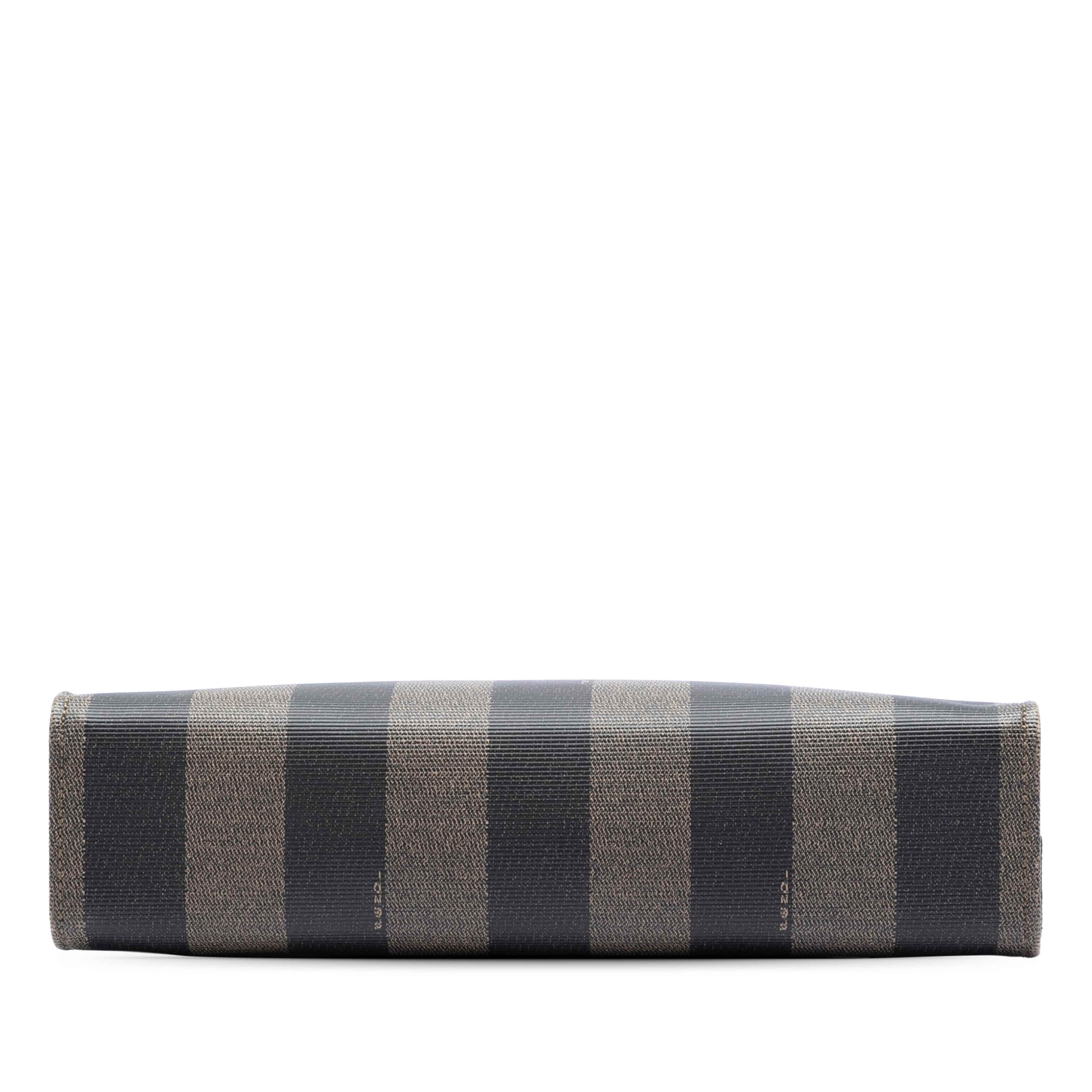 Fendi Pequin Coated Canvas Ff Convertible Backpack, från Luxclusif, i färgen brun. Klicka för att öppna bilden i stort format