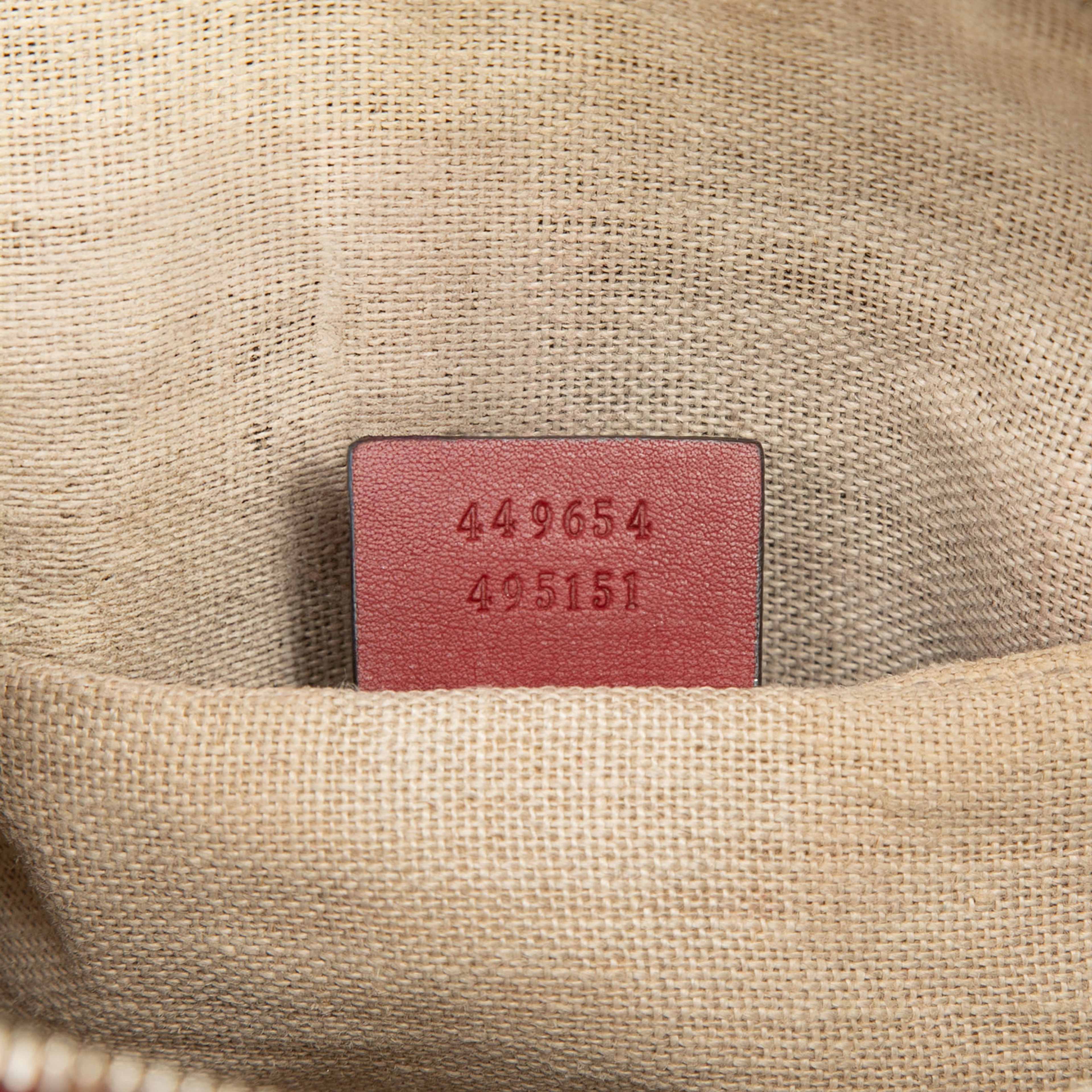 Gucci Mini Microguccissima Dome Satchel, från Luxclusif, i färgen röd. Klicka för att öppna bilden i stort format