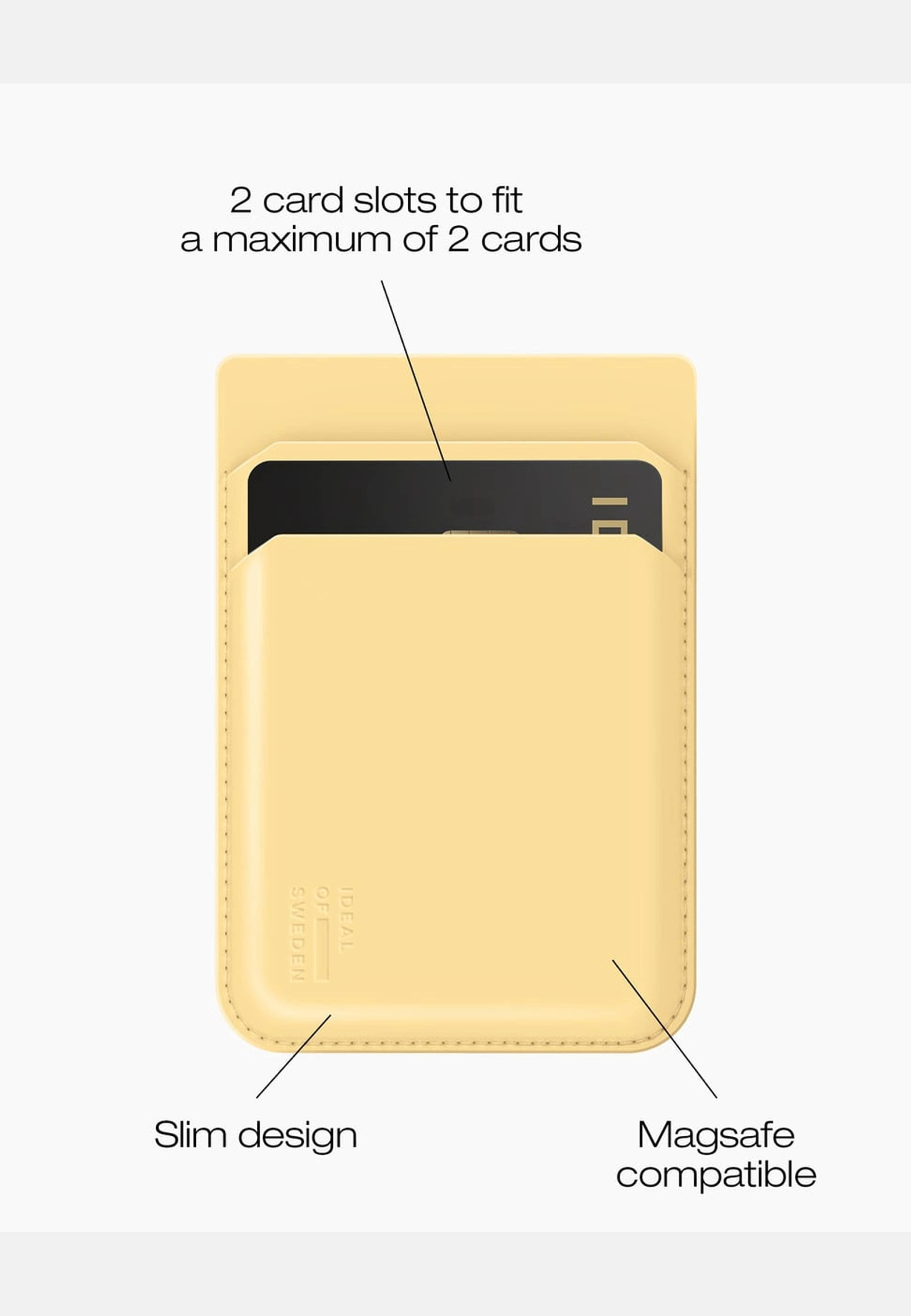Card Holder Magsafe, från Ideal Of Sweden, i färgen yellow. Klicka för att öppna bilden i stort format