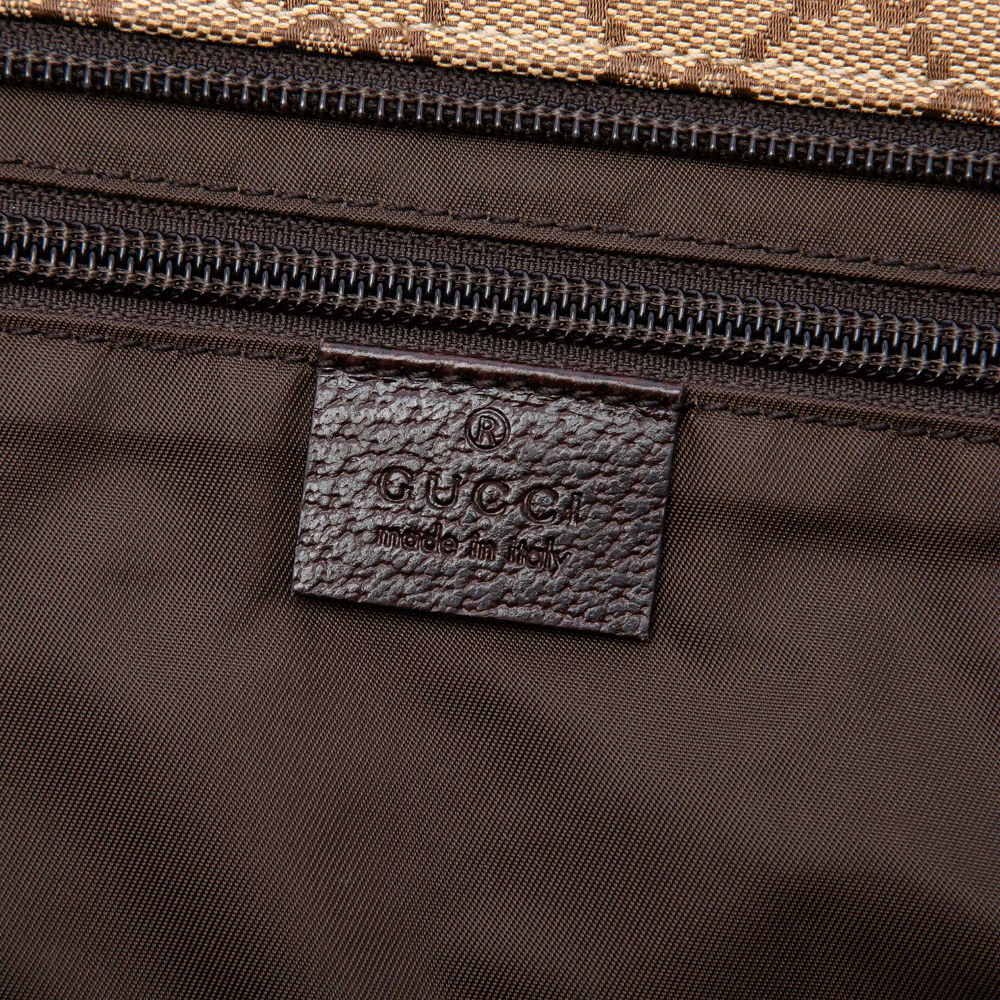 Gucci Gg Canvas Web Tote, från Luxclusif, i färgen beige. Klicka för att öppna bilden i stort format