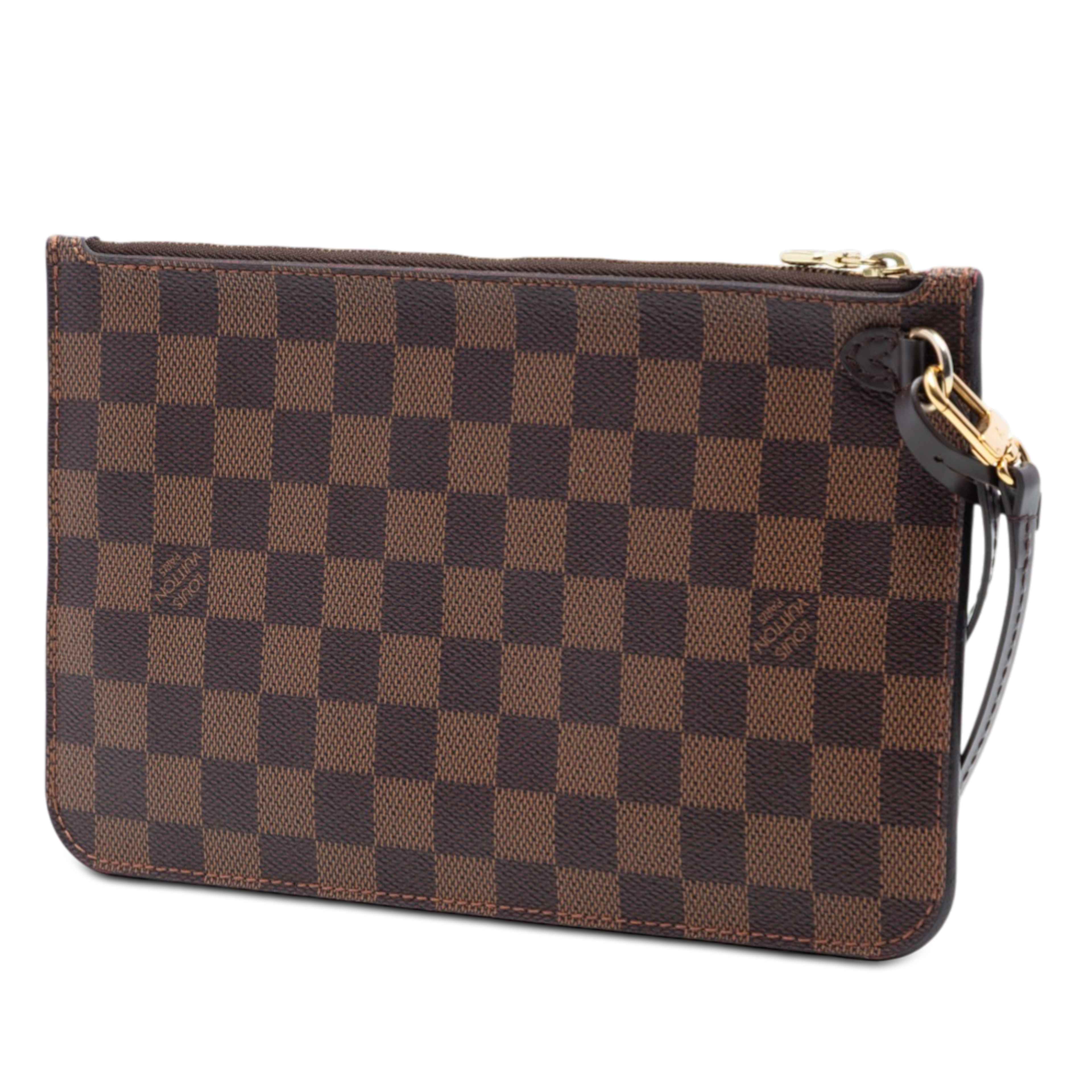 Louis Vuitton Damier Ebene Neverfull Mm Pouch, från Luxclusif, i färgen brown. Klicka för att öppna bilden i stort format