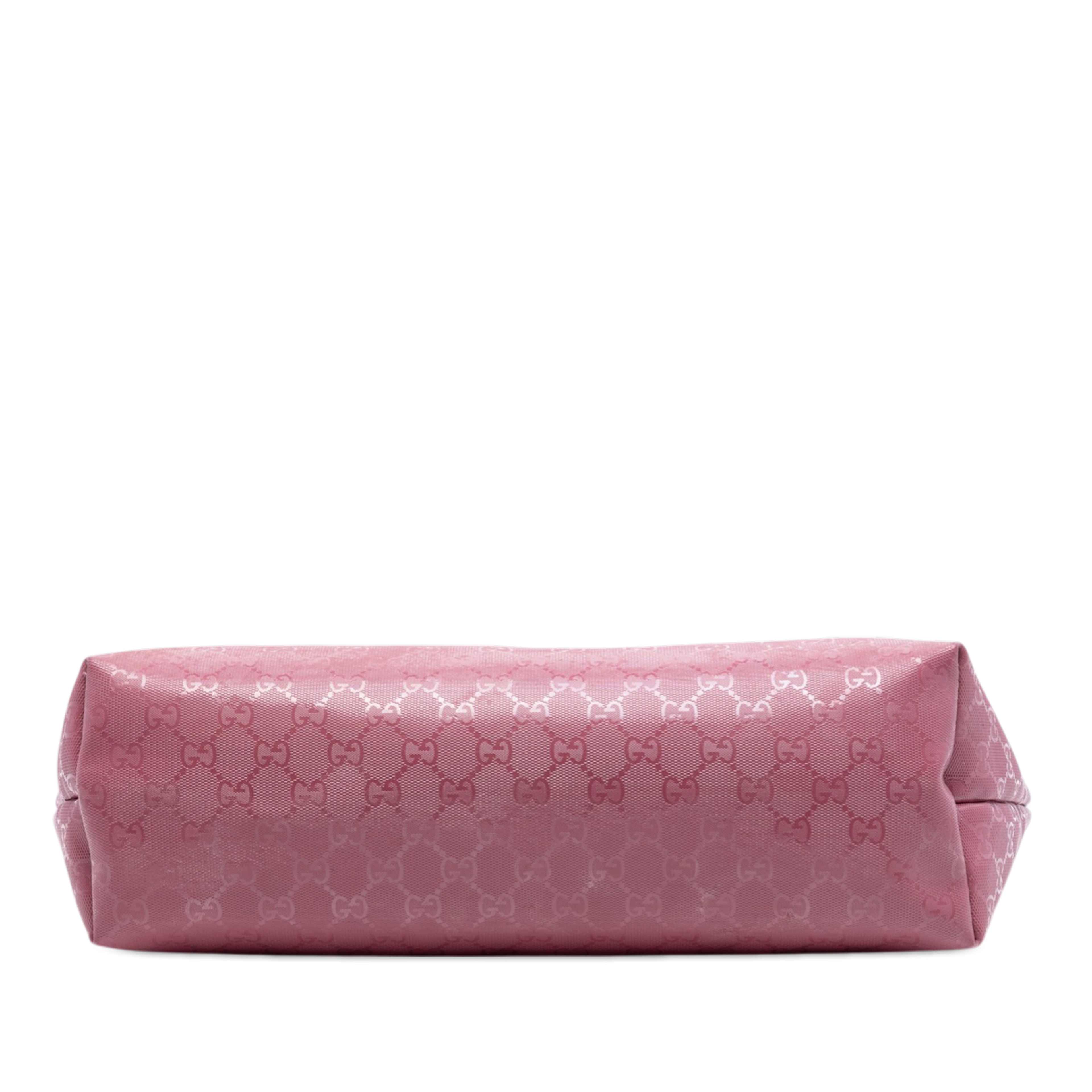 Gucci Medium Gg Imprime Tote, från Luxclusif, i färgen pink. Klicka för att öppna bilden i stort format