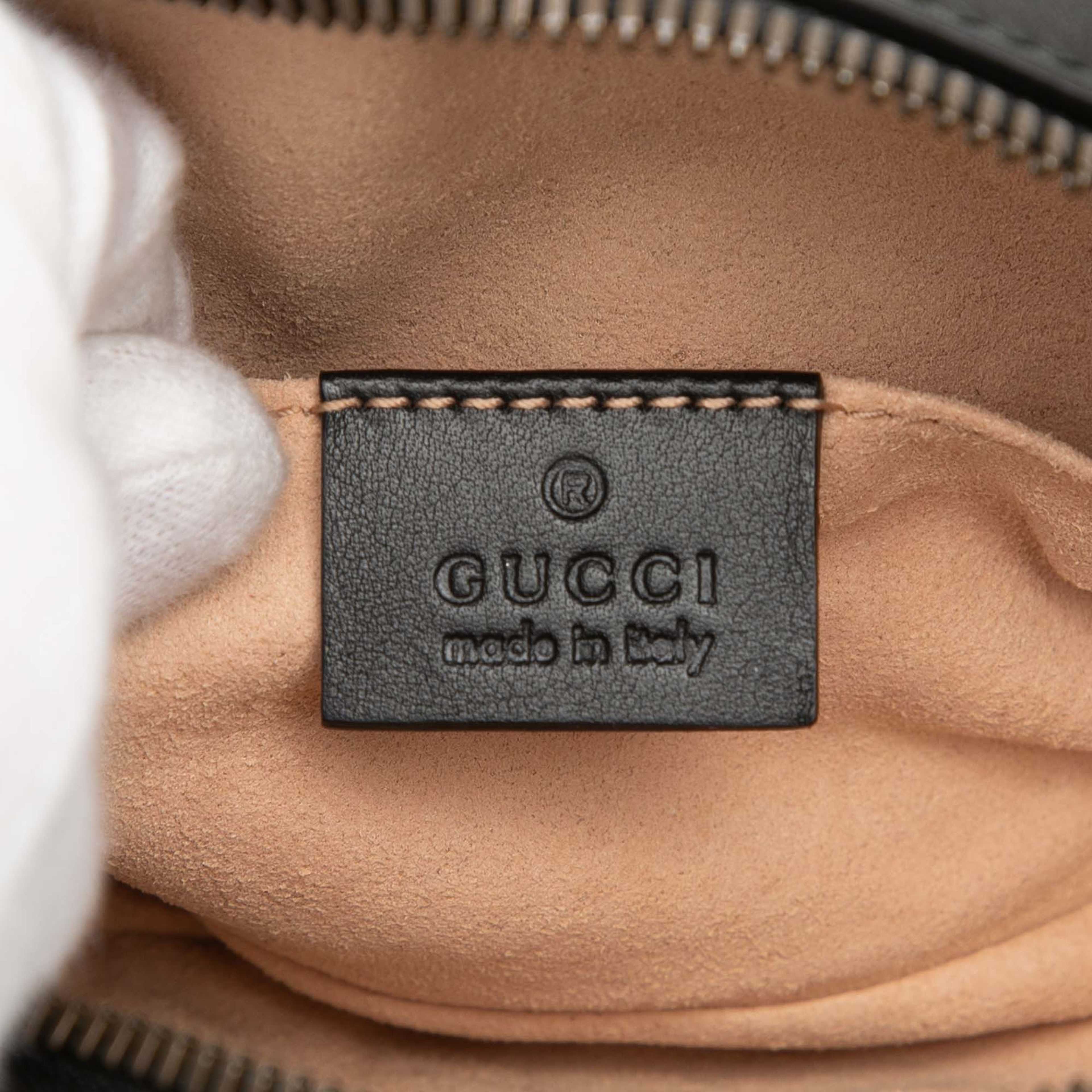 Gucci Gg Marmont Matelasse Leather Belt Bag, från Luxclusif, i färgen black. Klicka för att öppna bilden i stort format