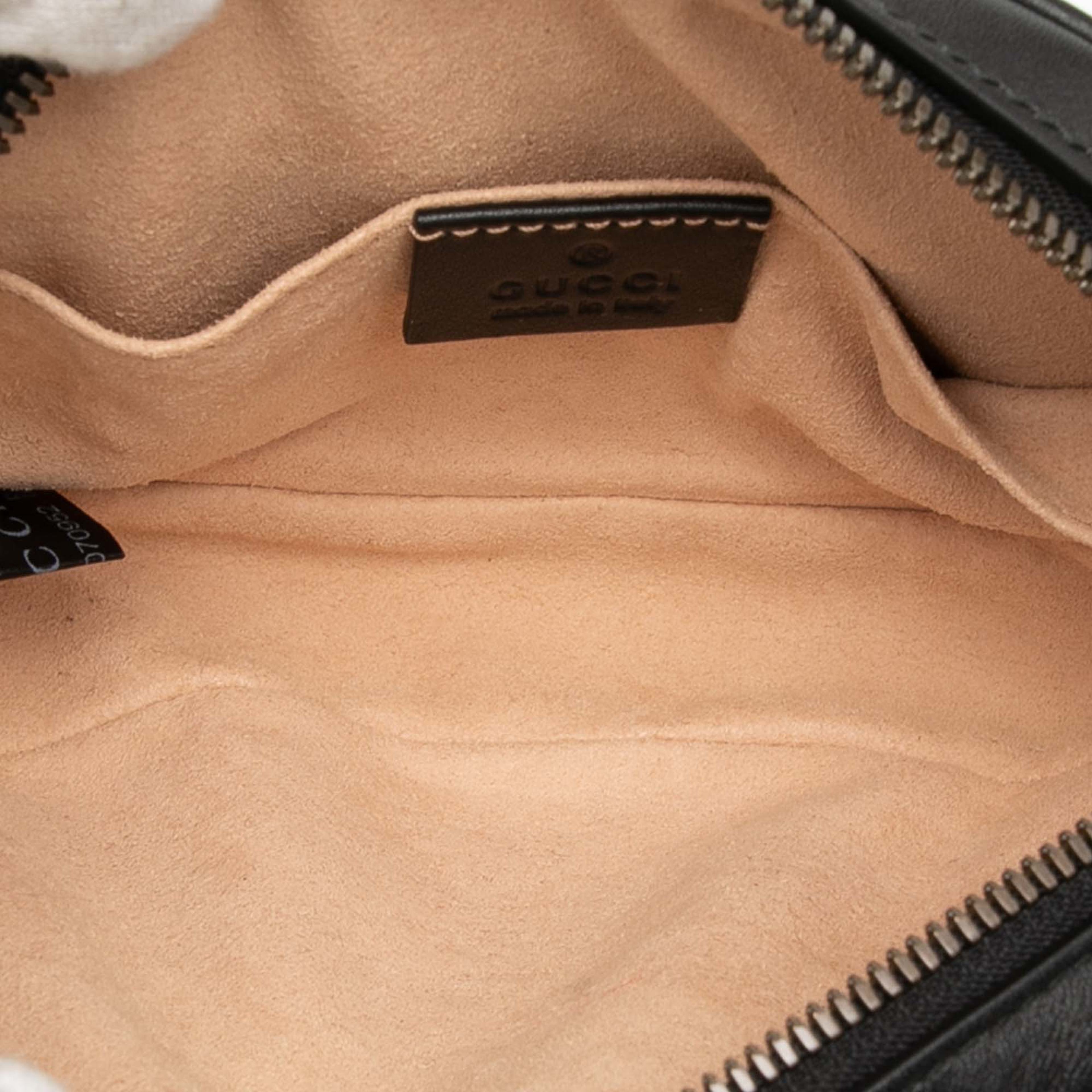 Gucci Gg Marmont Matelasse Leather Belt Bag, från Luxclusif, i färgen black. Klicka för att öppna bilden i stort format