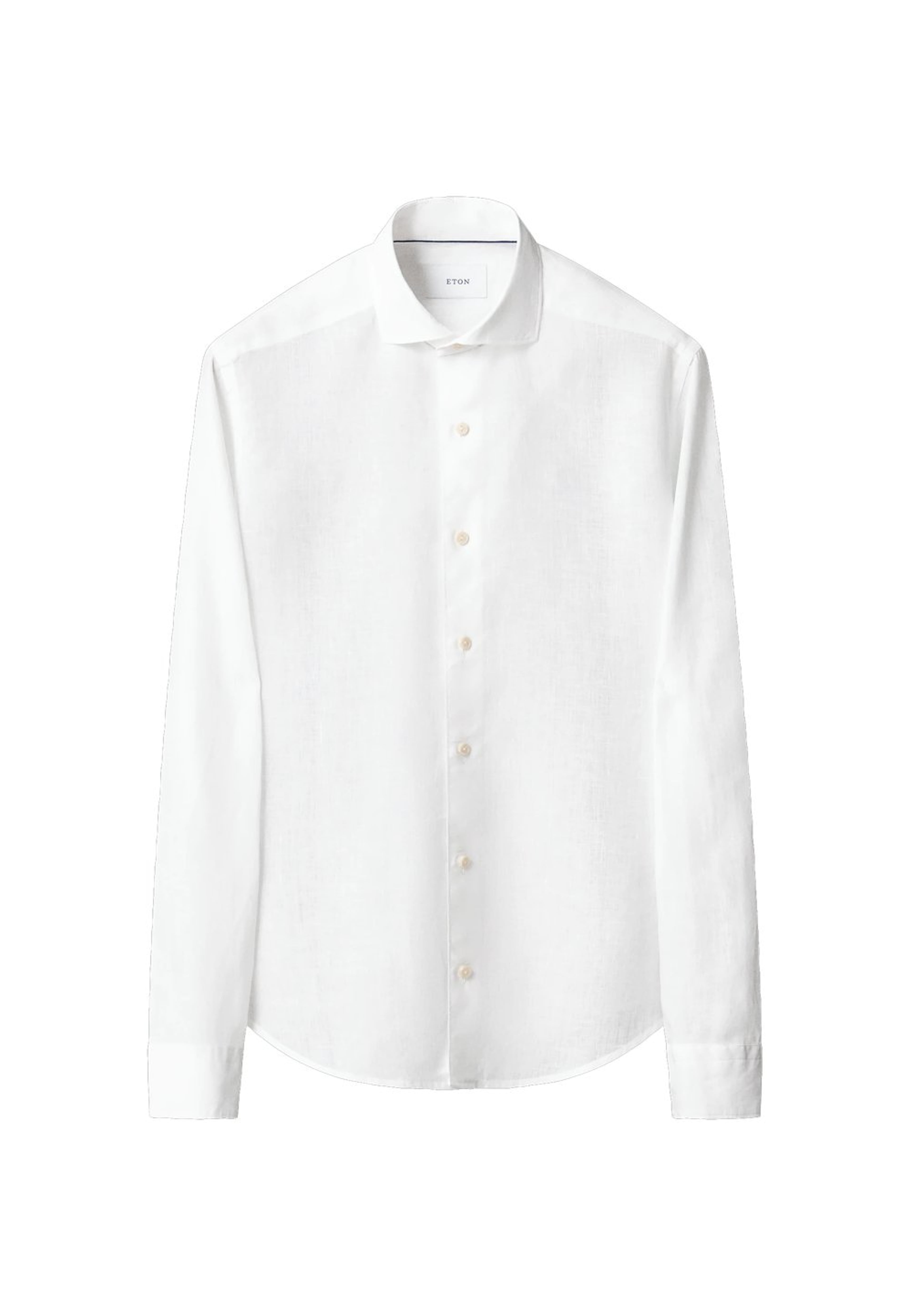 Enfärgad Linneskjorta Casual Fit, från Eton, i färgen white. Klicka för att öppna bilden i stort format
