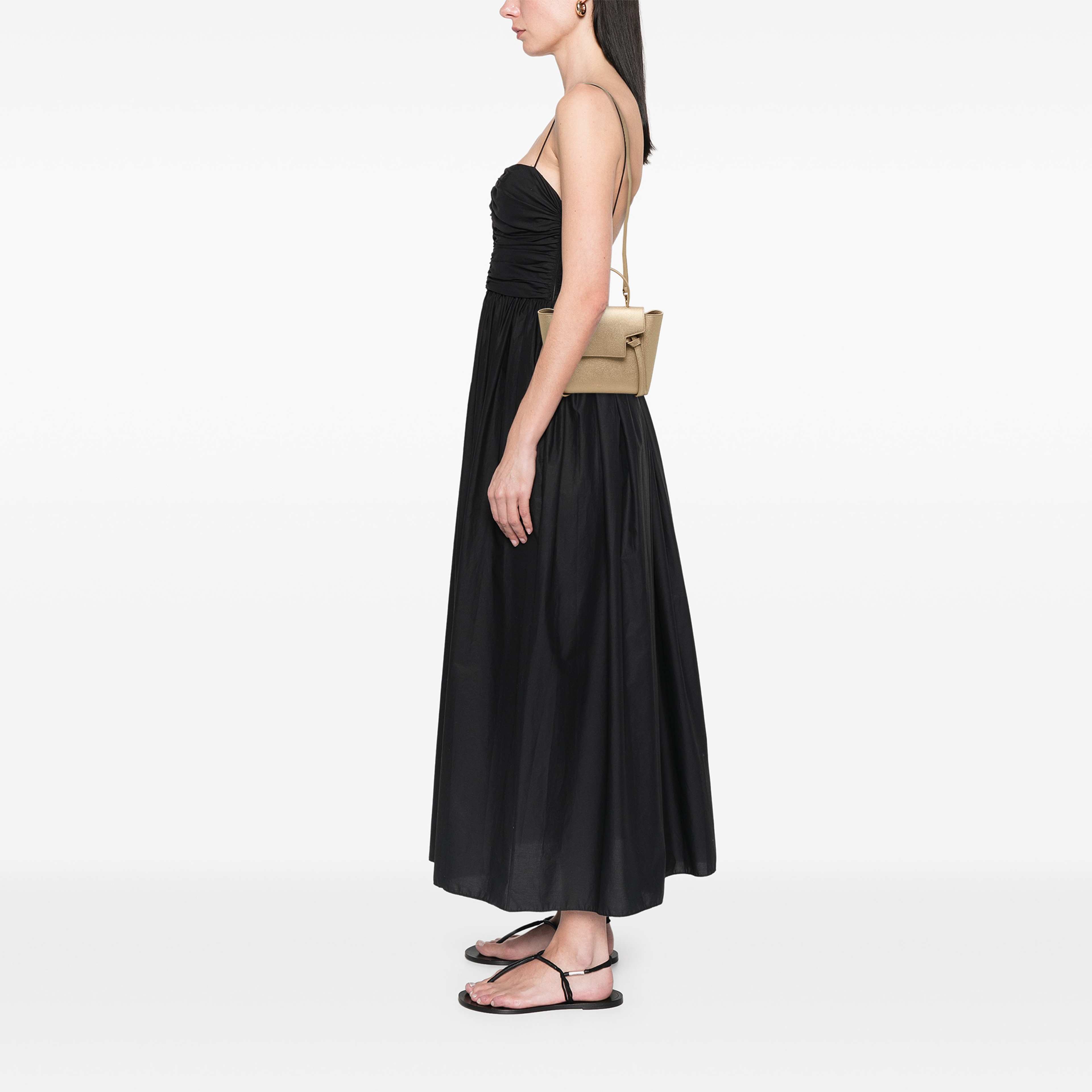 Celine Nano Grained Calfskin Belt Bag, från Luxclusif, i färgen guld. Klicka för att öppna bilden i stort format