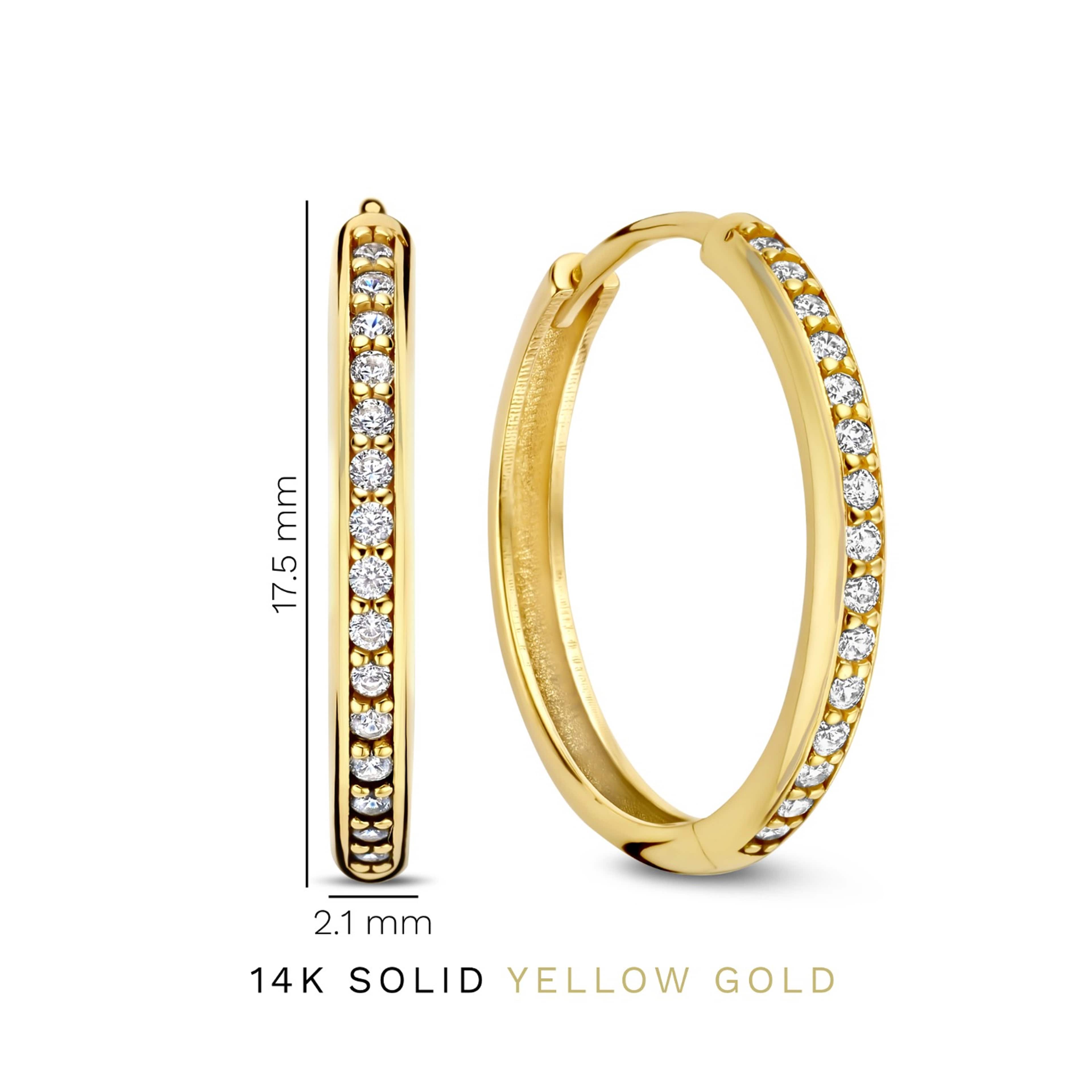 Le Marais 14 Karat Guld Creoler