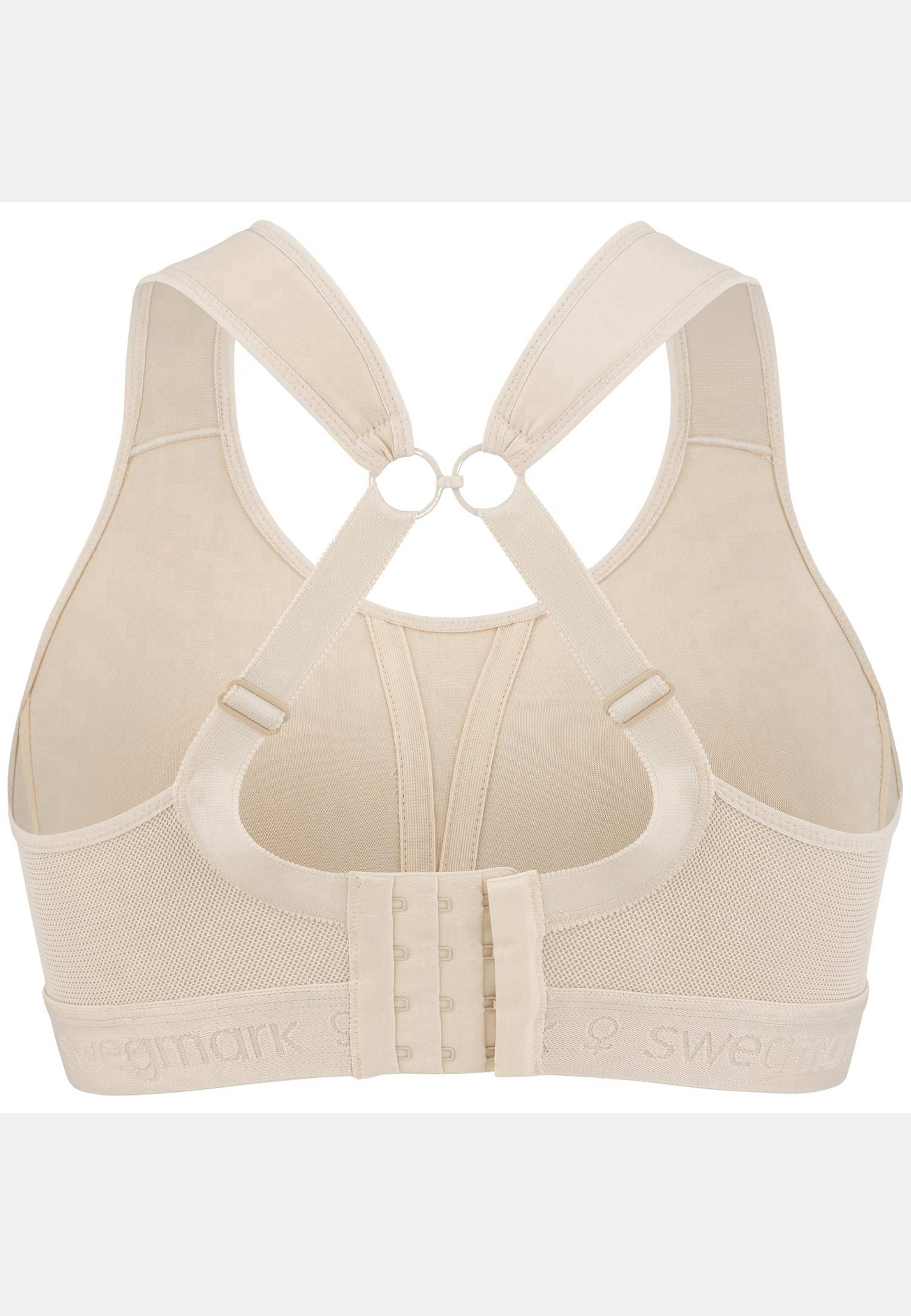 Kimberly Iconic Sport-bh, från Swegmark, i färgen beige. Klicka för att öppna bilden i stort format