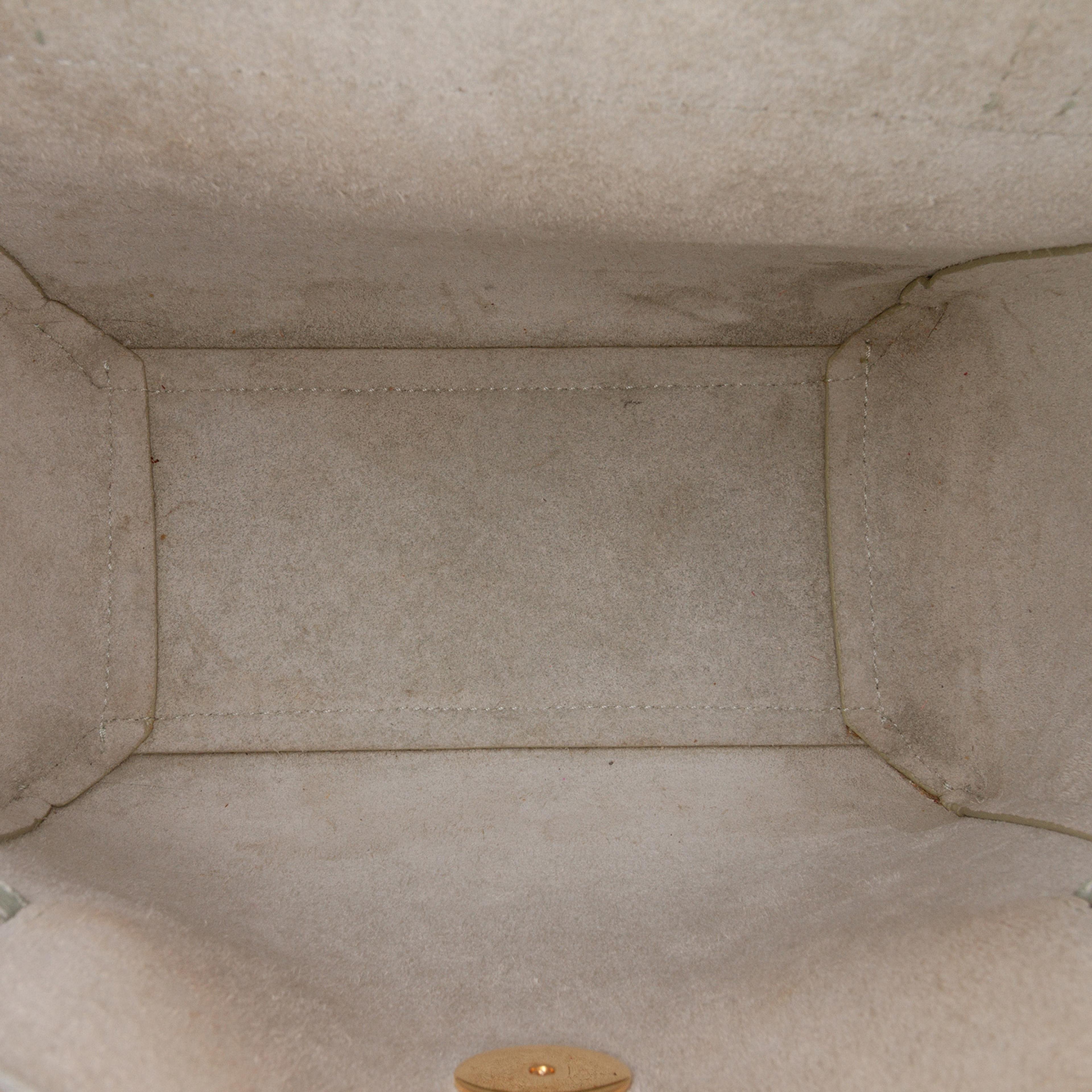 Celine Nano Grained Calfskin Belt Bag, från Luxclusif, i färgen mint. Klicka för att öppna bilden i stort format