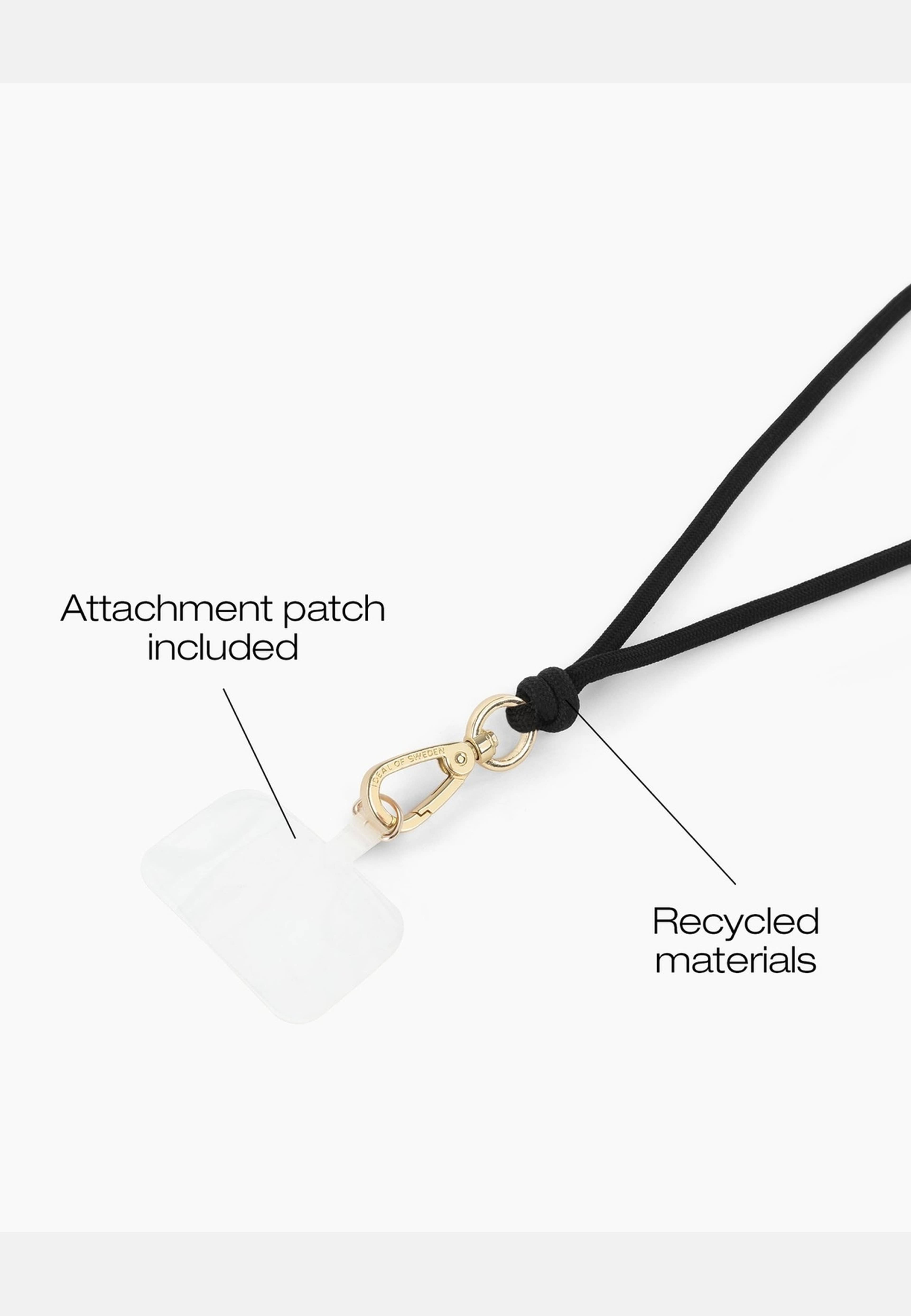 Cord Phone Strap Black