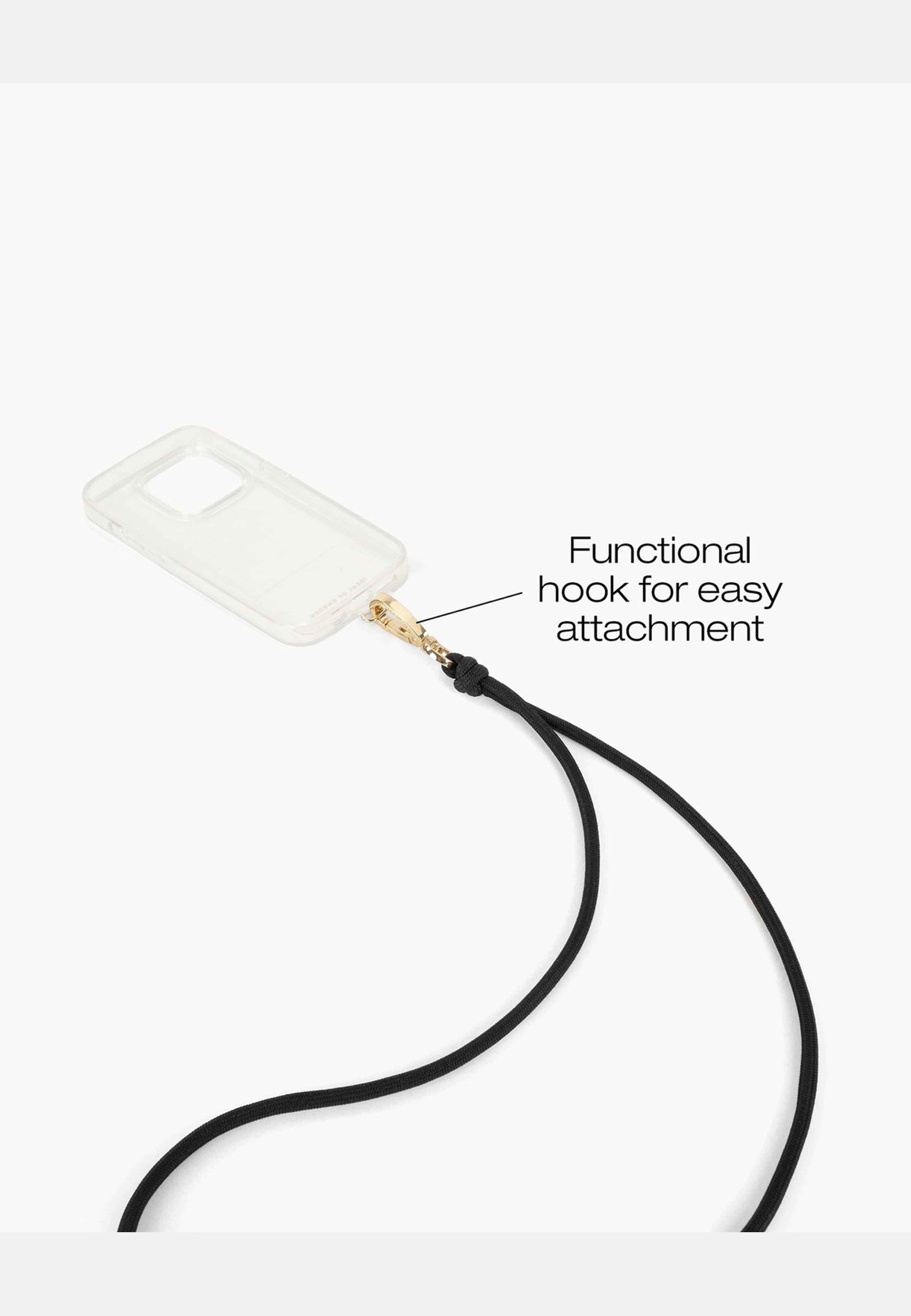 Cord Phone Strap Black