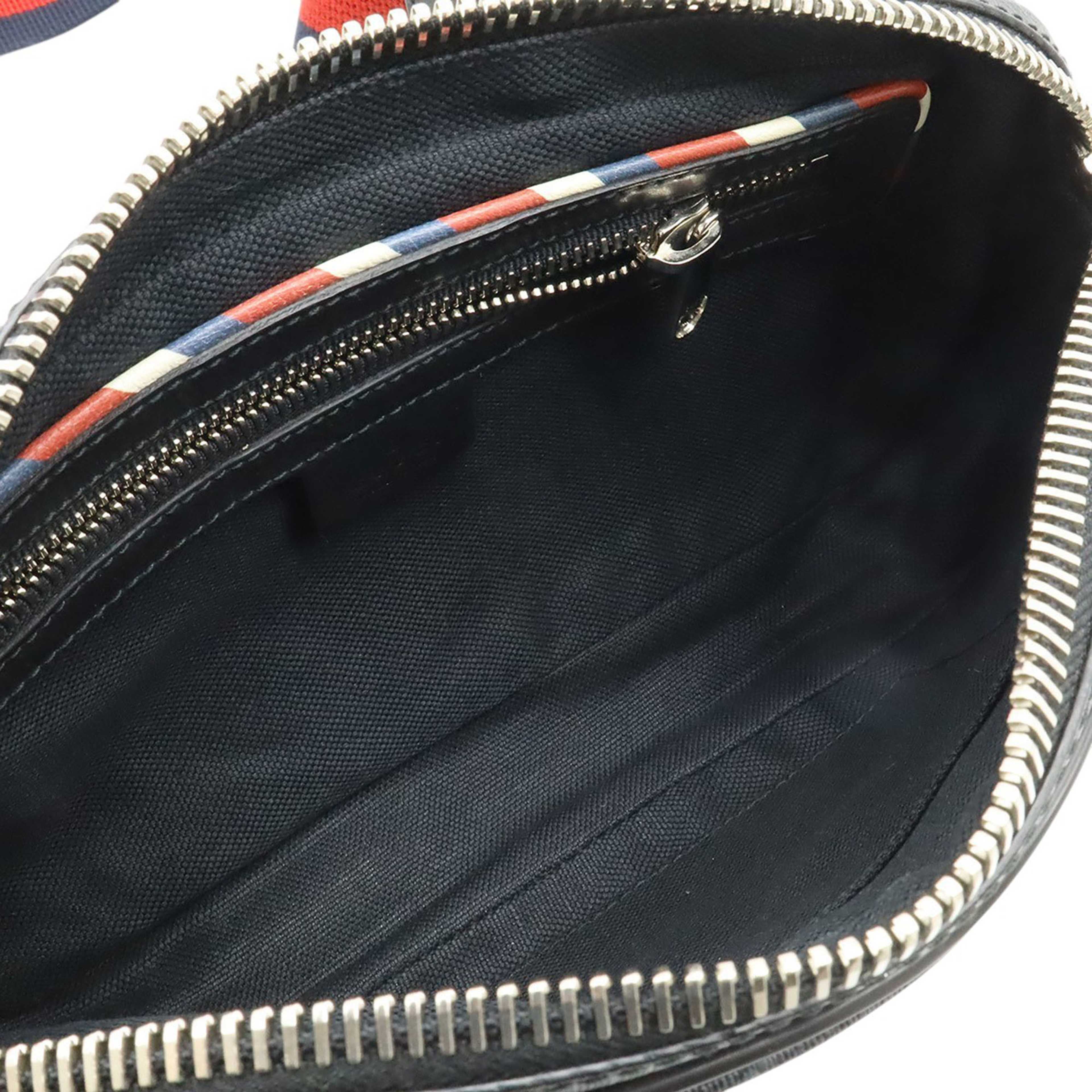 Gucci Gg Supreme Web Night Courrier Belt Bag, från Luxclusif, i färgen svart. Klicka för att öppna bilden i stort format