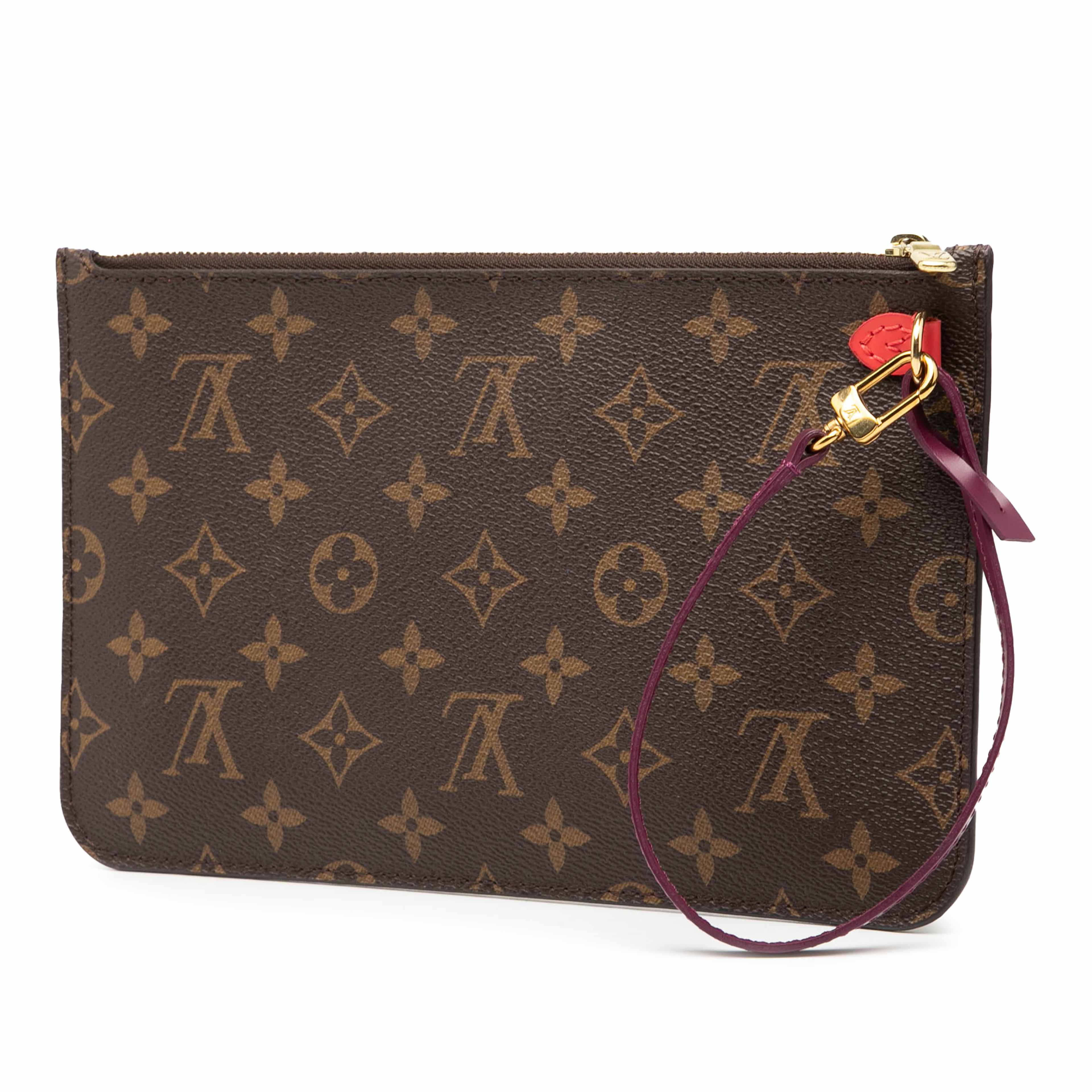 Louis Vuitton Monogram Neverfull Pouch Mm, från Luxclusif, i färgen brown. Klicka för att öppna bilden i stort format