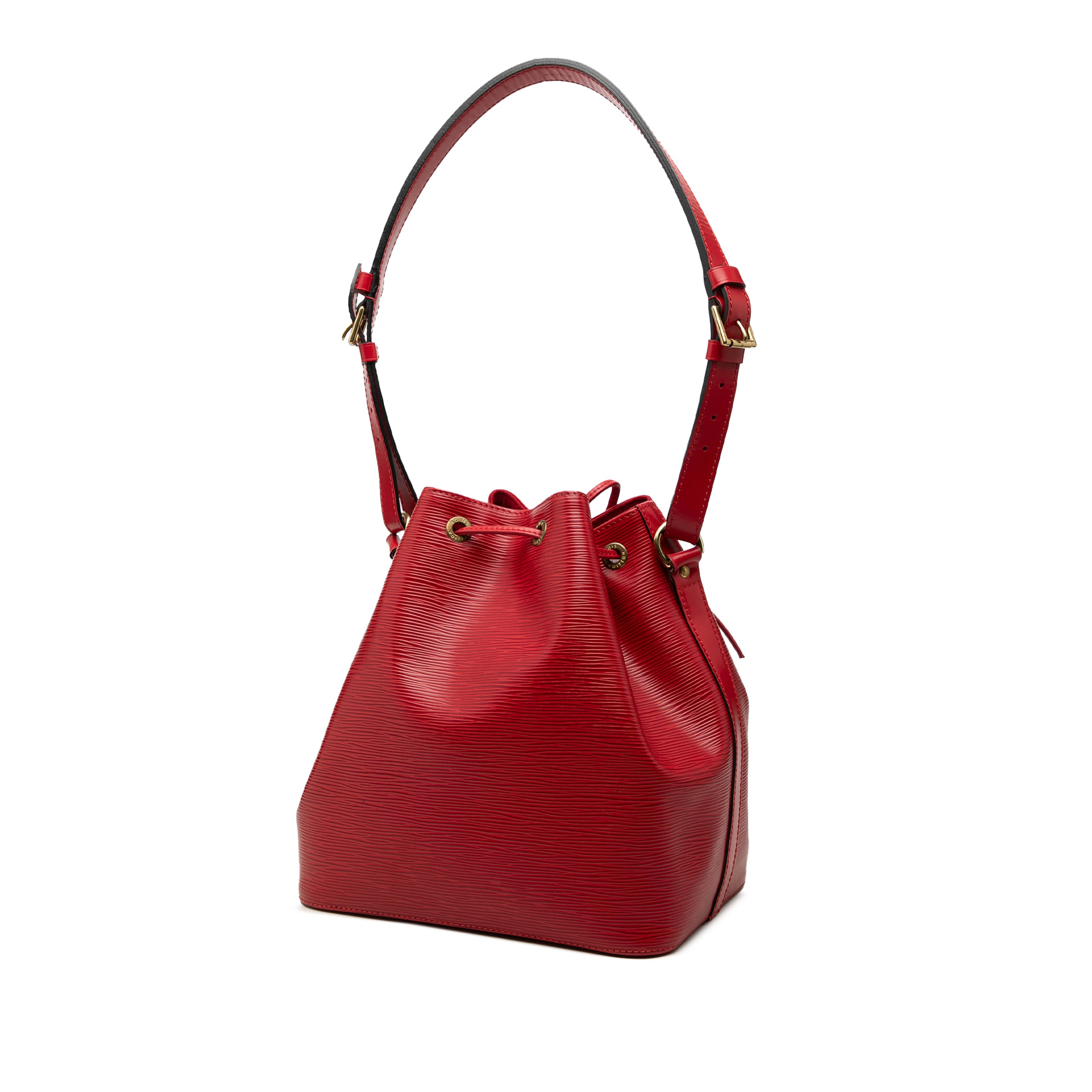 Louis Vuitton Epi Petit Noe, från Luxclusif, i färgen röd. Klicka för att öppna bilden i stort format
