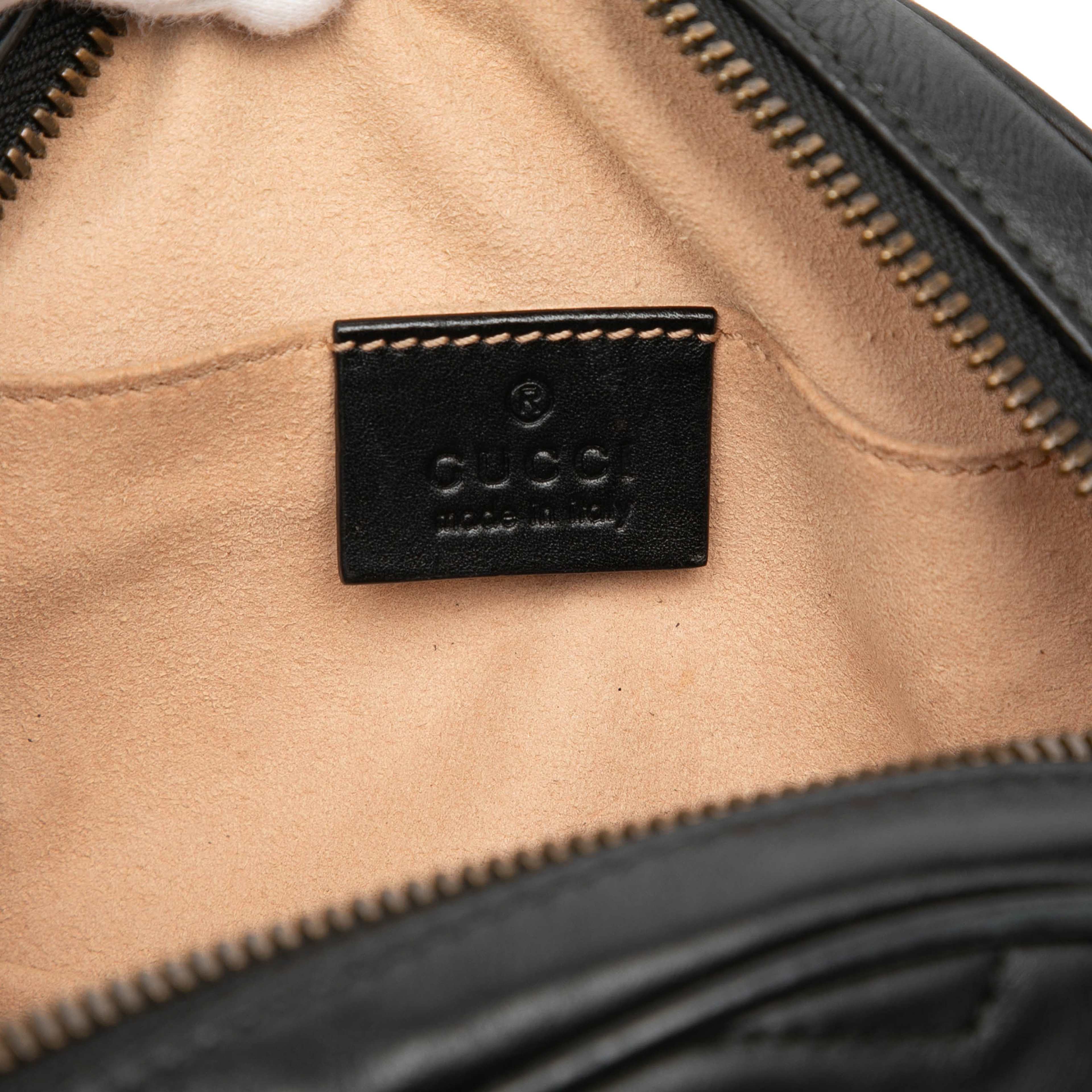 Gucci Gg Marmont Matelasse Leather Belt Bag, från Luxclusif, i färgen black. Klicka för att öppna bilden i stort format