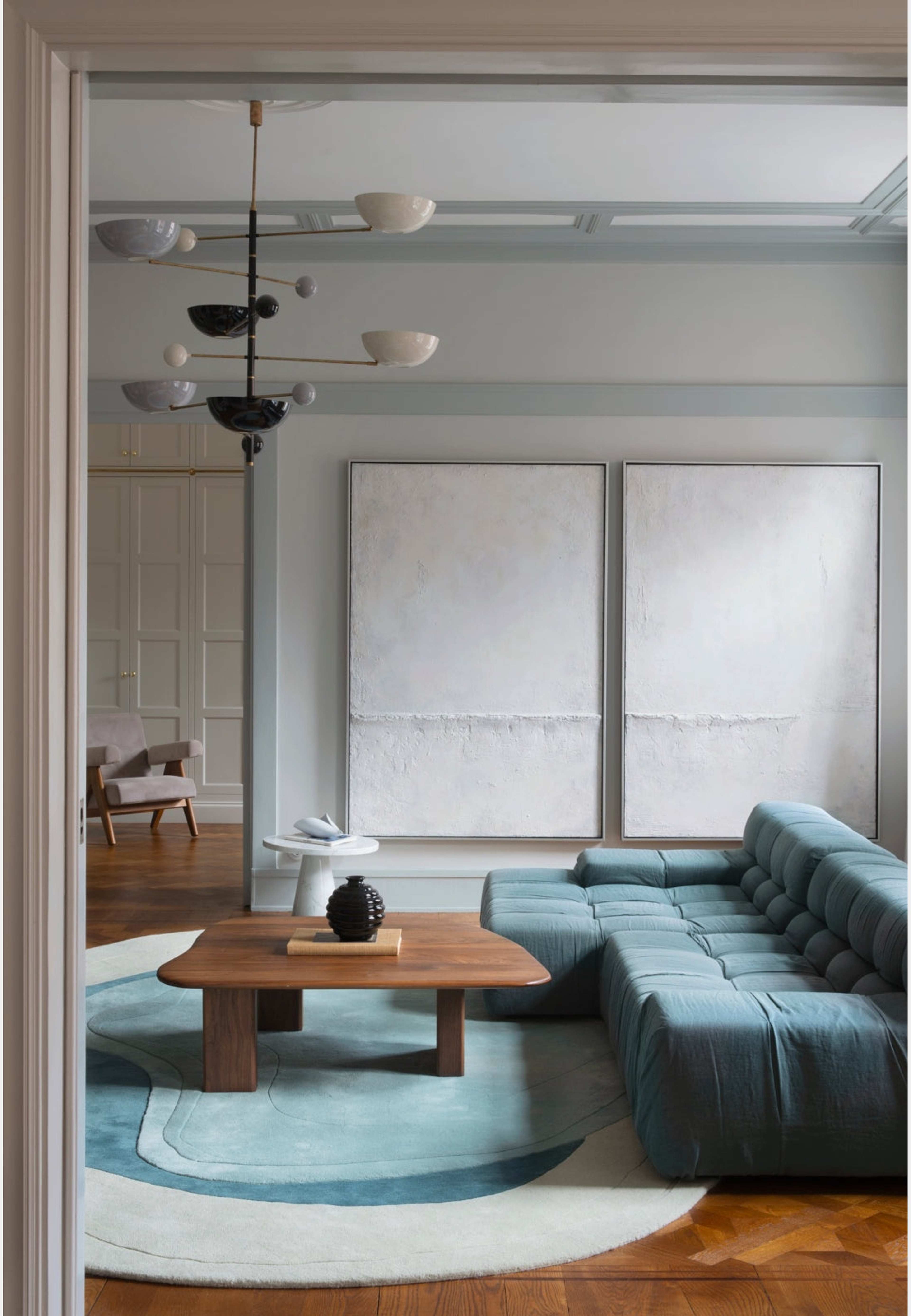 Erik Bratsberg Lozza Teal, från Layered, i färgen teal. Klicka för att öppna bilden i stort format