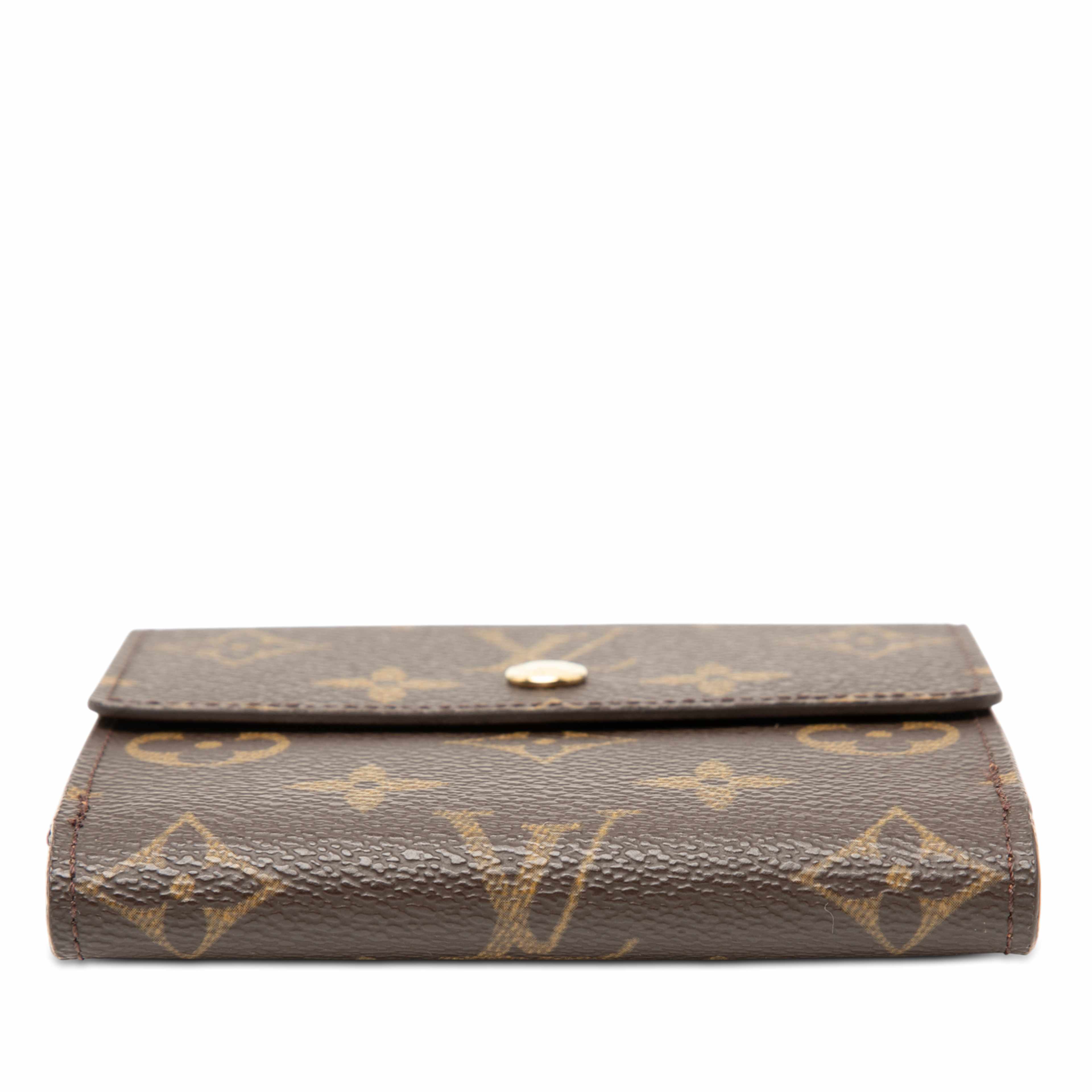 Louis Vuitton Monogram Elise Wallet, från Luxclusif, i färgen brown. Klicka för att öppna bilden i stort format
