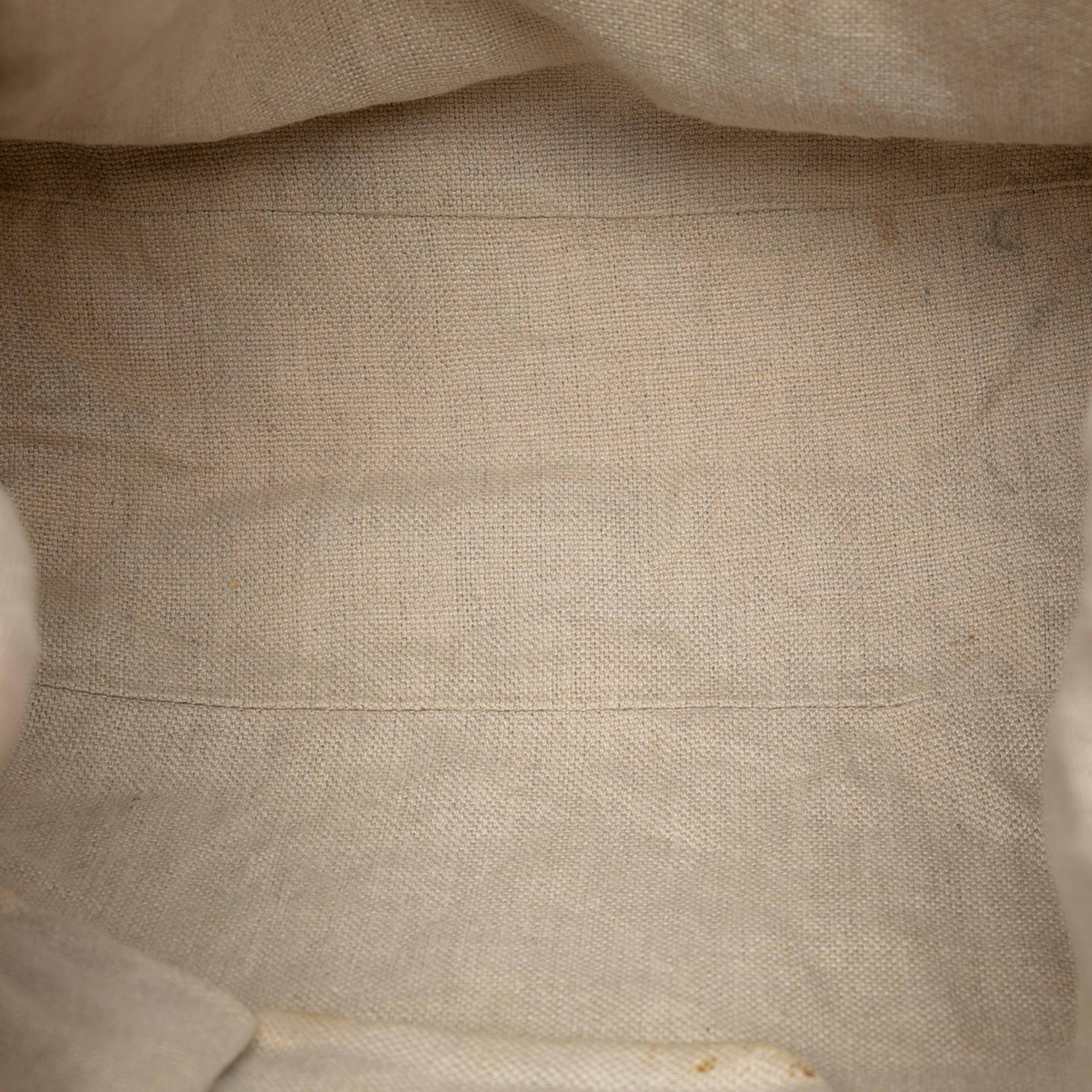 Gucci Large Gg Canvas Icon Bit Satchel, från Luxclusif, i färgen beige. Klicka för att öppna bilden i stort format