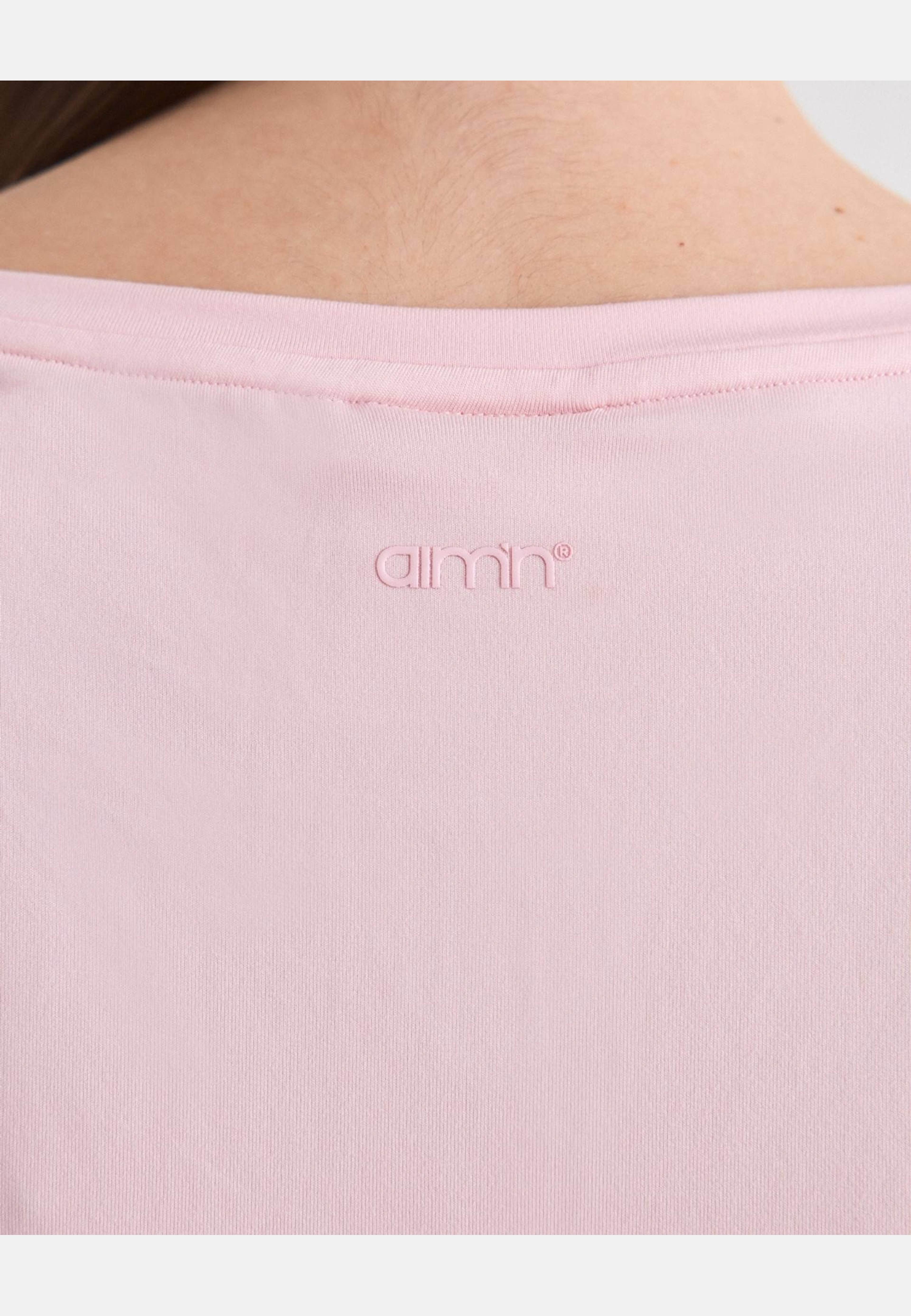 Soft Basic Roll Sleeve Top, från aim'n, i färgen ballerina. Klicka för att öppna bilden i stort format