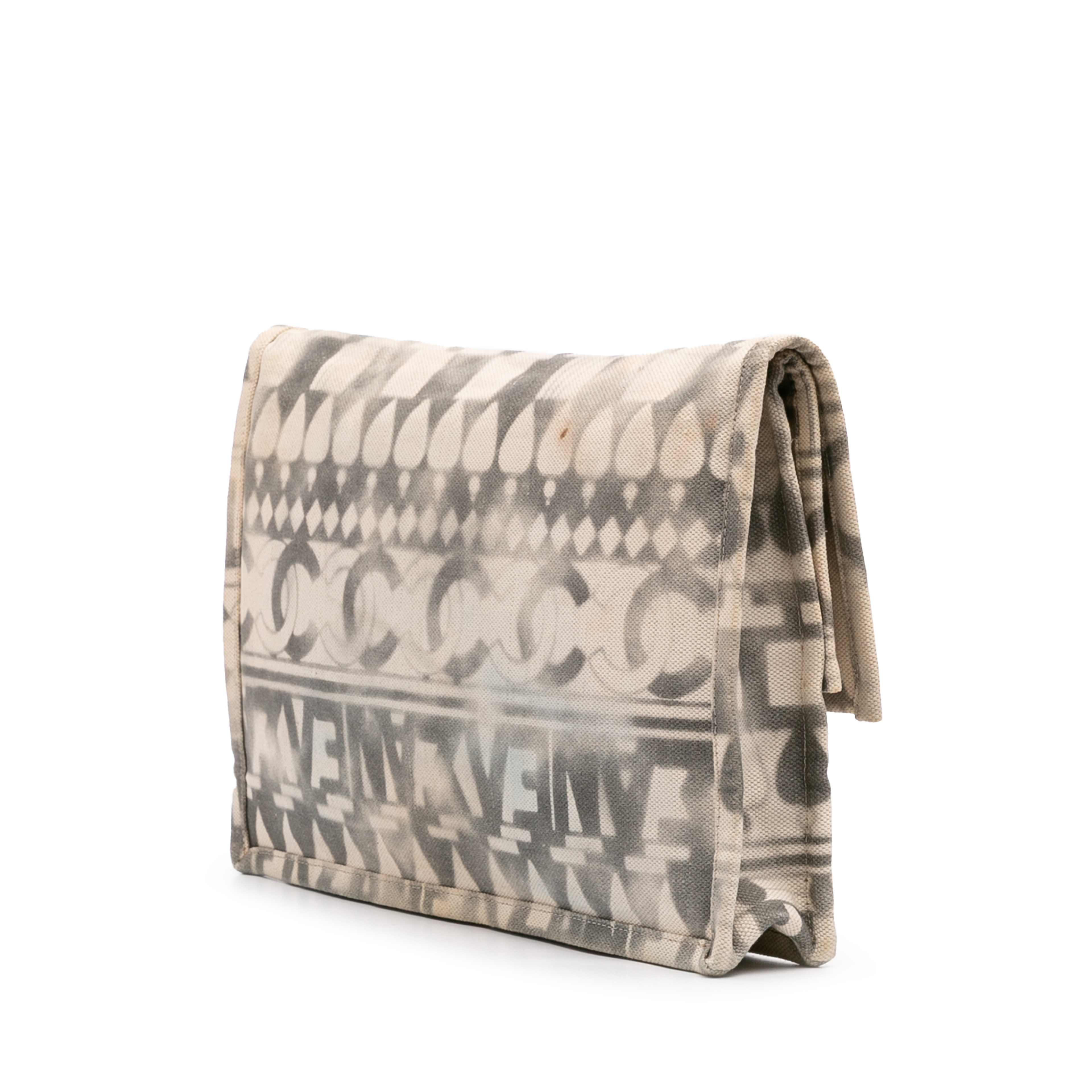 Chanel Canvas Iliad Flap Clutch
