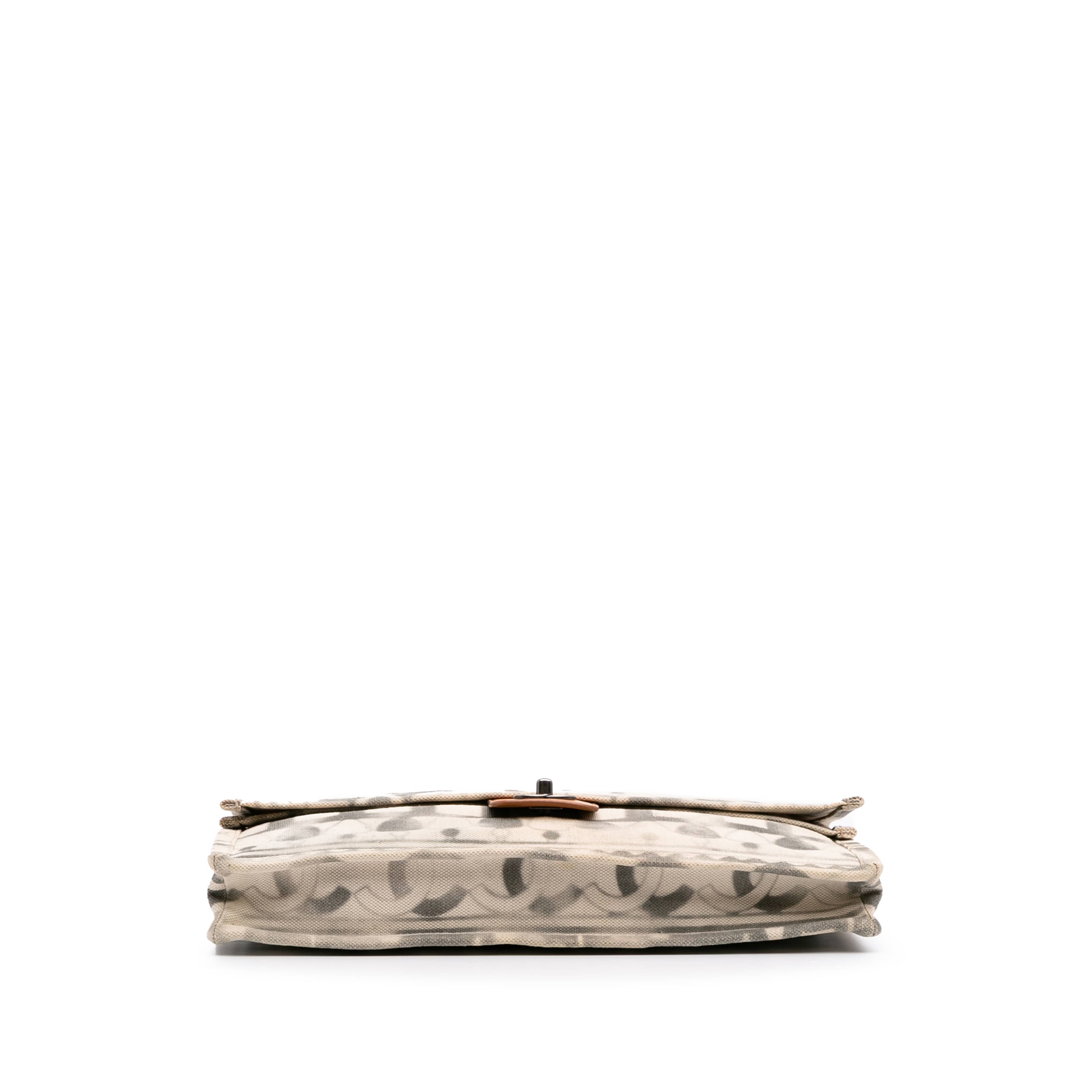Chanel Canvas Iliad Flap Clutch