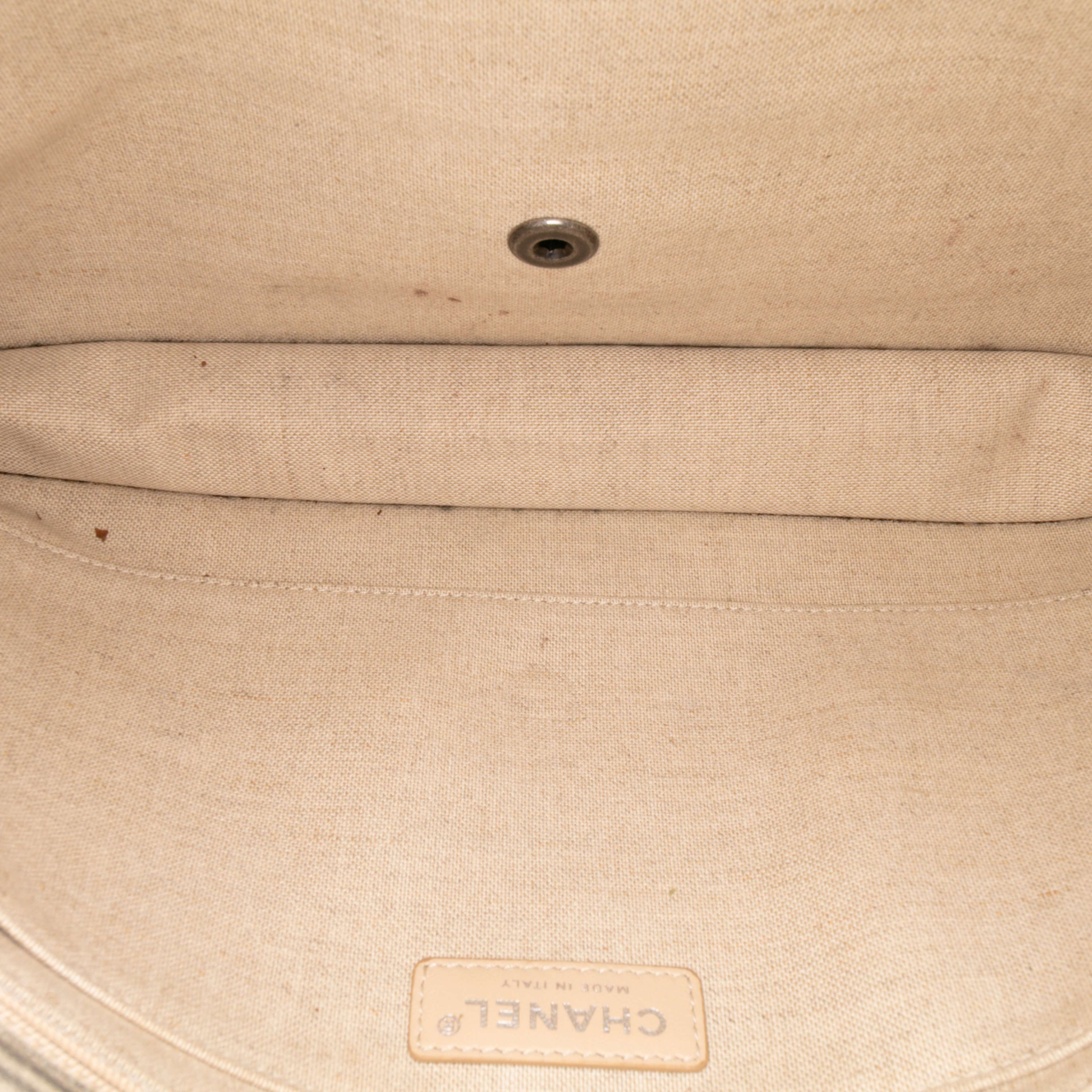 Chanel Canvas Iliad Flap Clutch