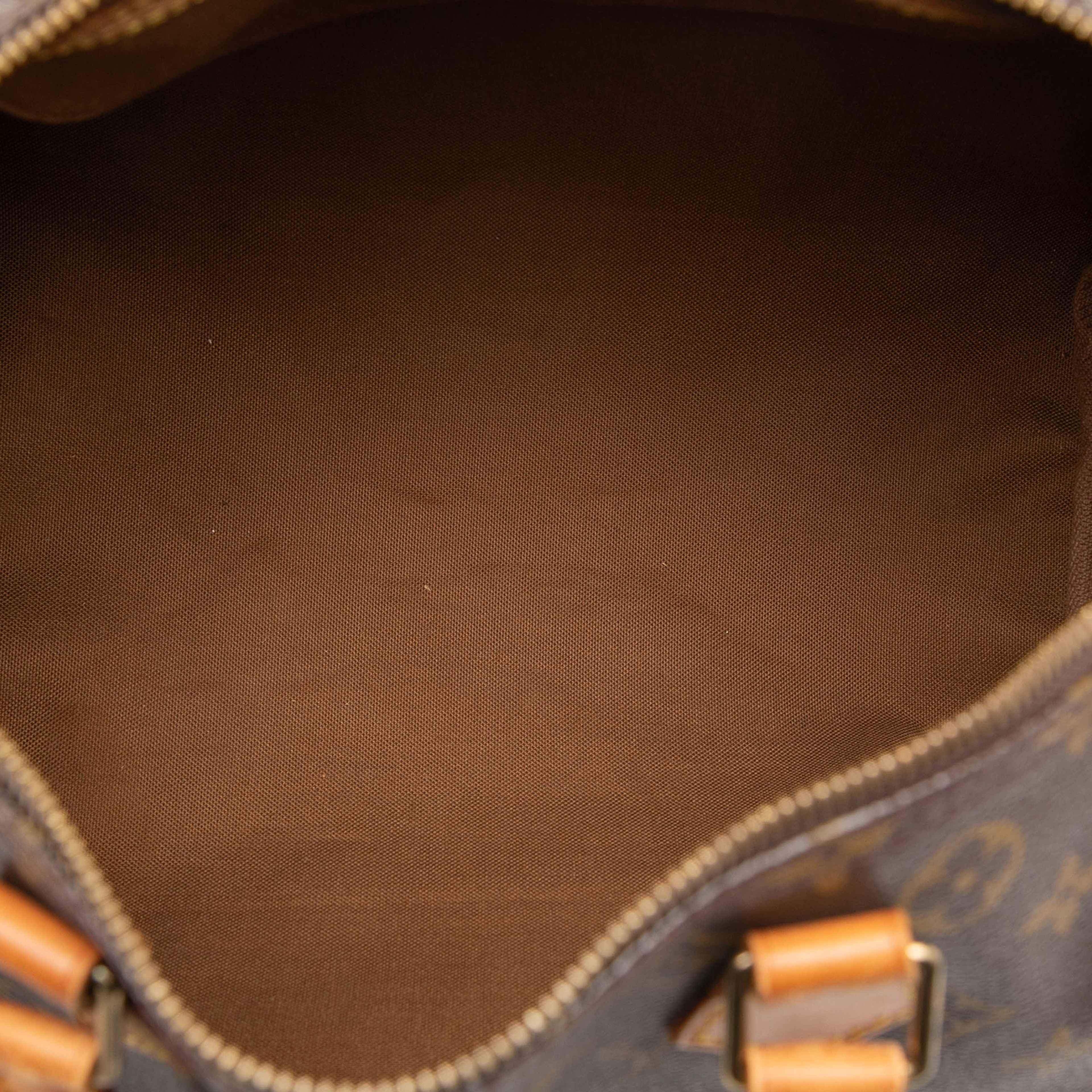 Louis Vuitton Monogram Speedy 30, från Luxclusif, i färgen brown. Klicka för att öppna bilden i stort format