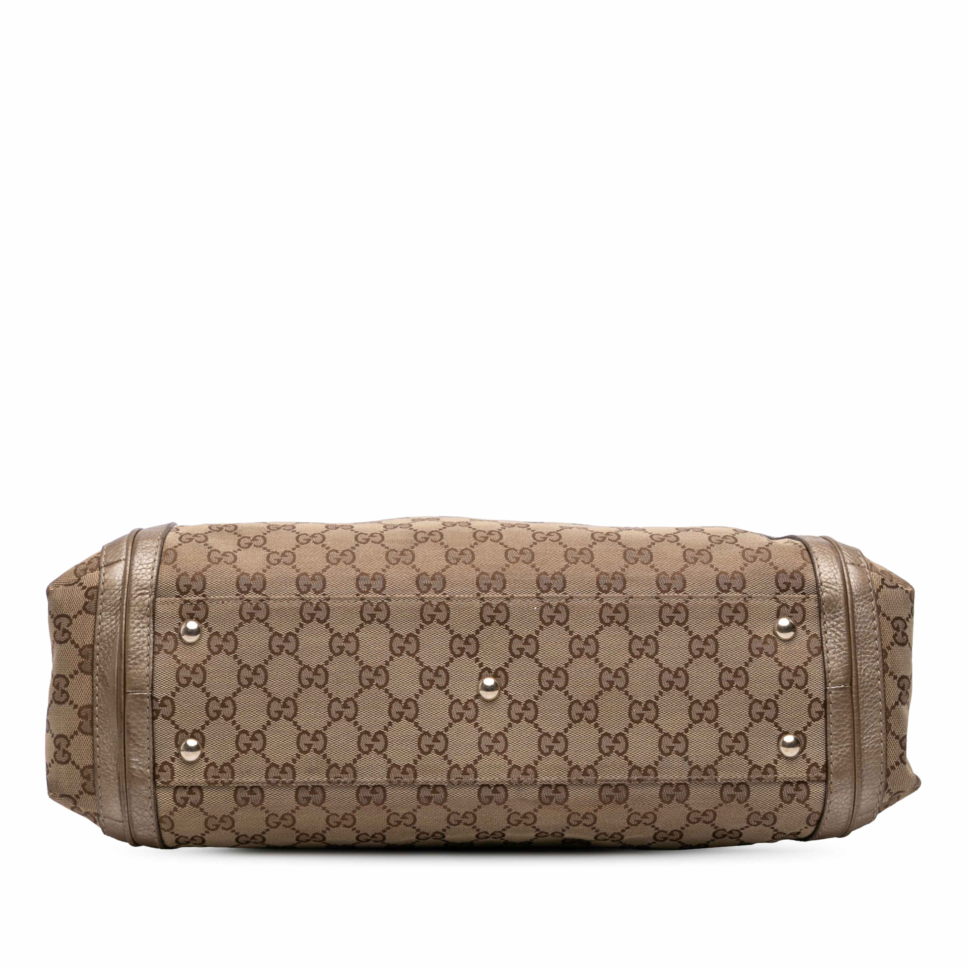 Gucci Gg Canvas Bella Convertible Tote, från Luxclusif, i färgen beige. Klicka för att öppna bilden i stort format