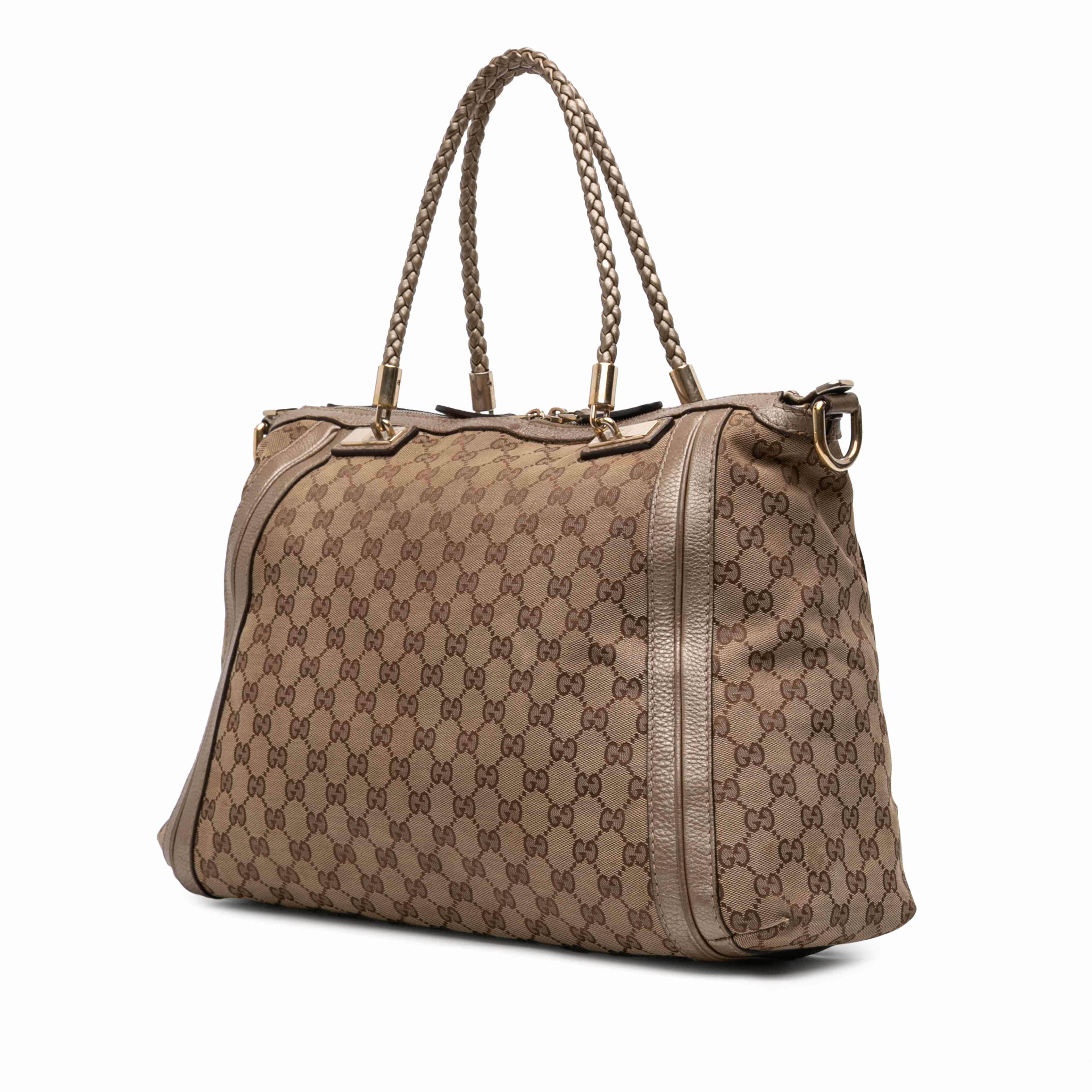Gucci Gg Canvas Bella Convertible Tote, från Luxclusif, i färgen beige. Klicka för att öppna bilden i stort format
