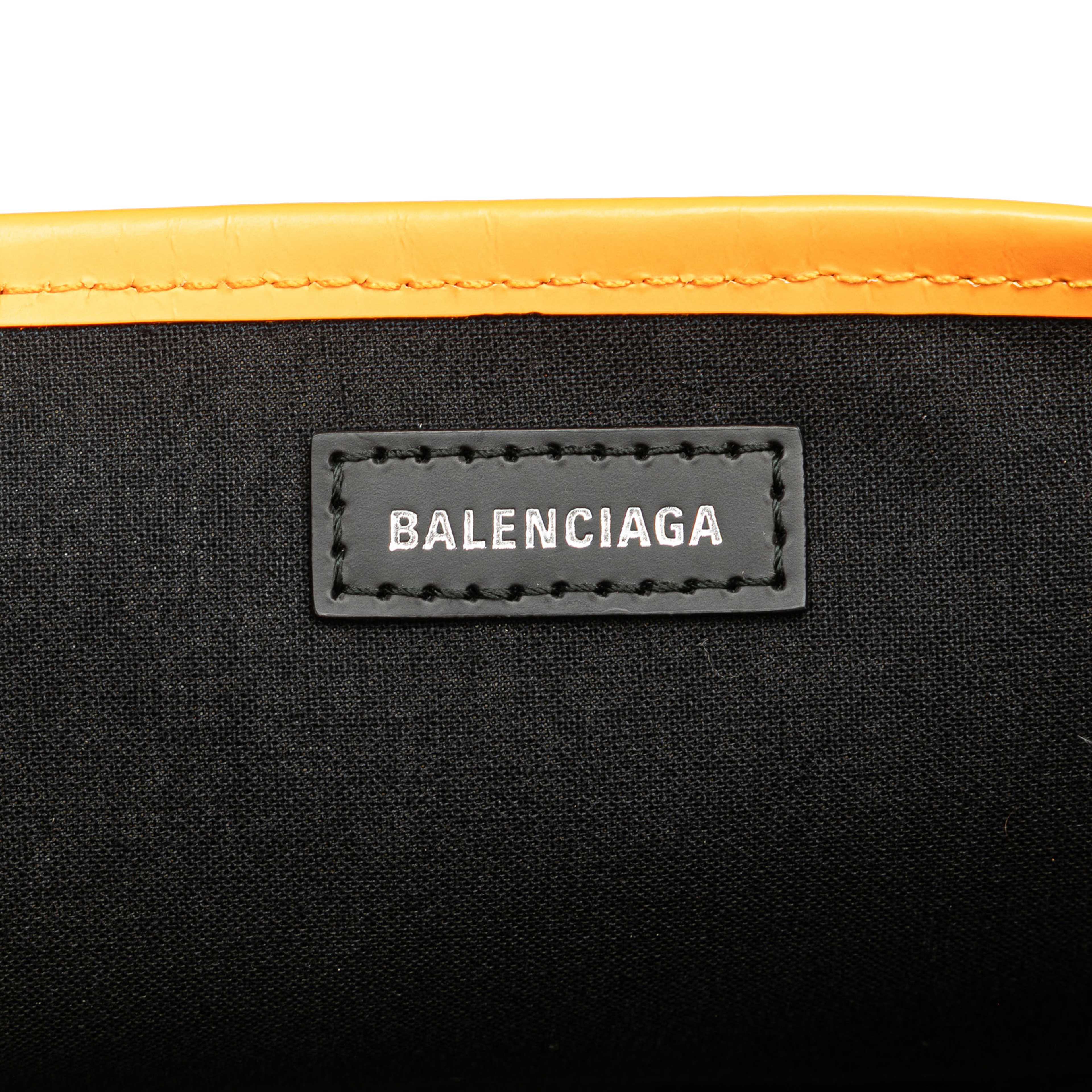 Balenciaga Canvas Navy Cabas Xs