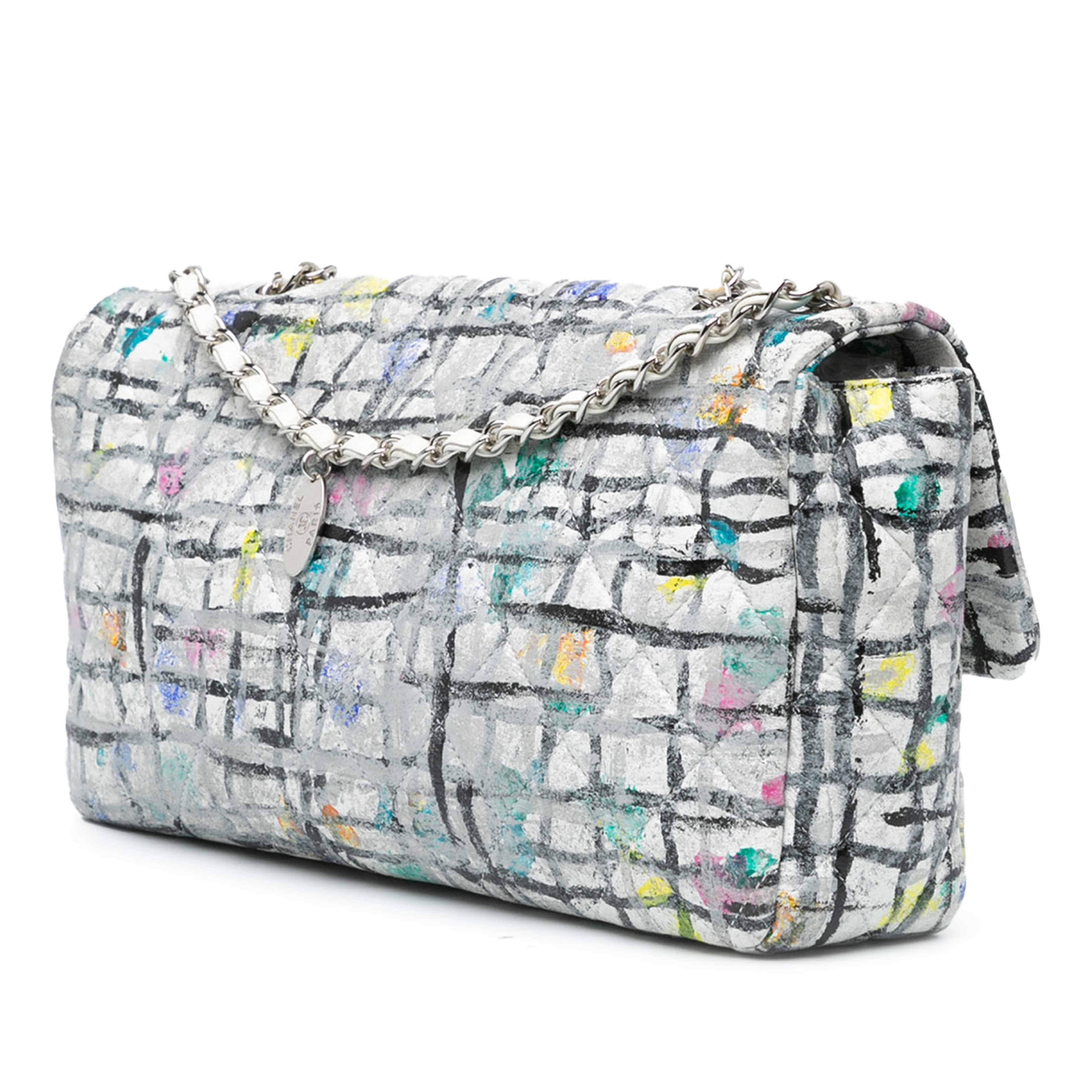 Chanel Medium Calfskin Hand Painted Graffiti Flap