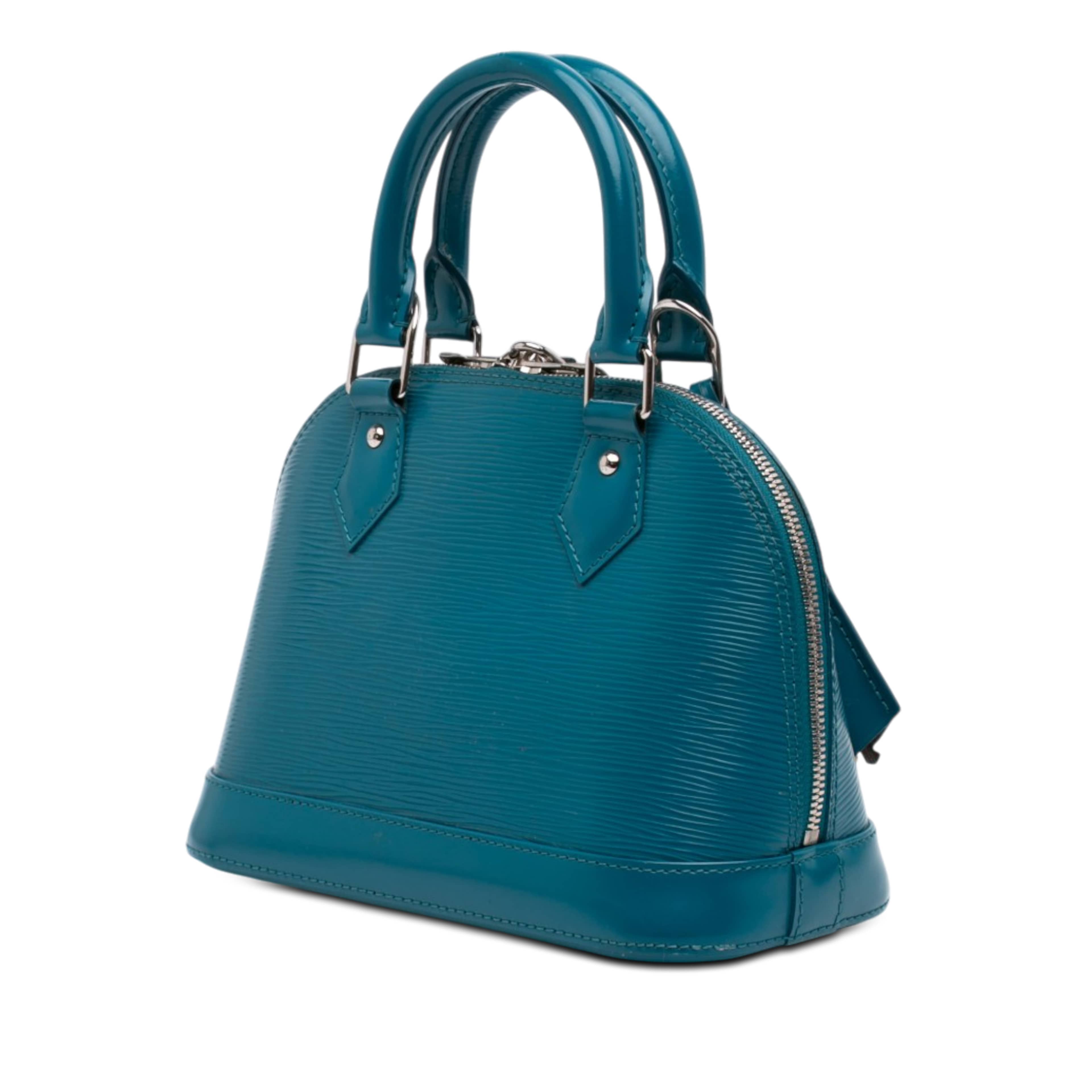 Louis Vuitton Monogram Vernis Alma Pm, från Luxclusif, i färgen blå. Klicka för att öppna bilden i stort format