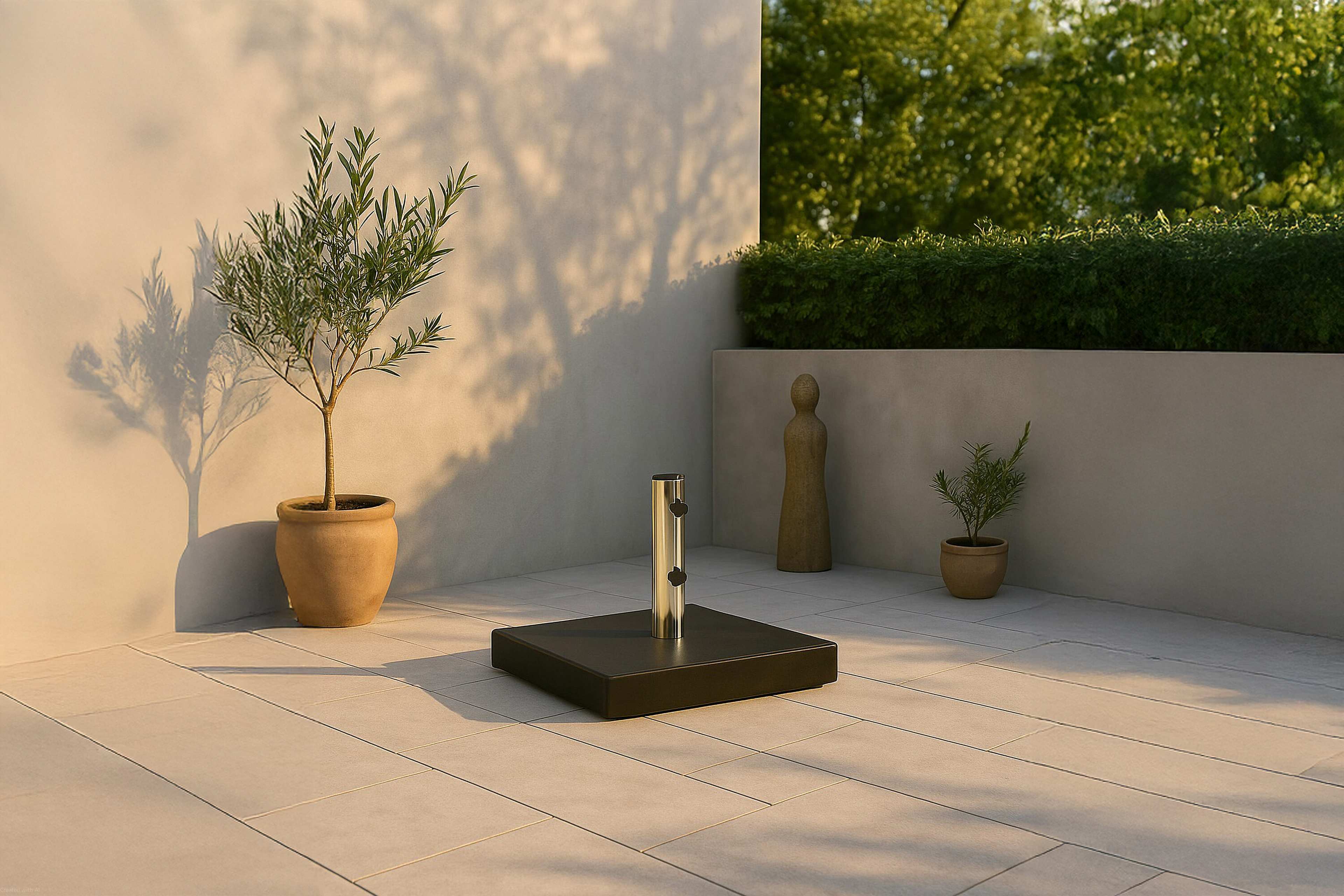 Stathera Parasoll Fot, från Venture Home, i färgen grafit,grey. Klicka för att öppna bilden i stort format