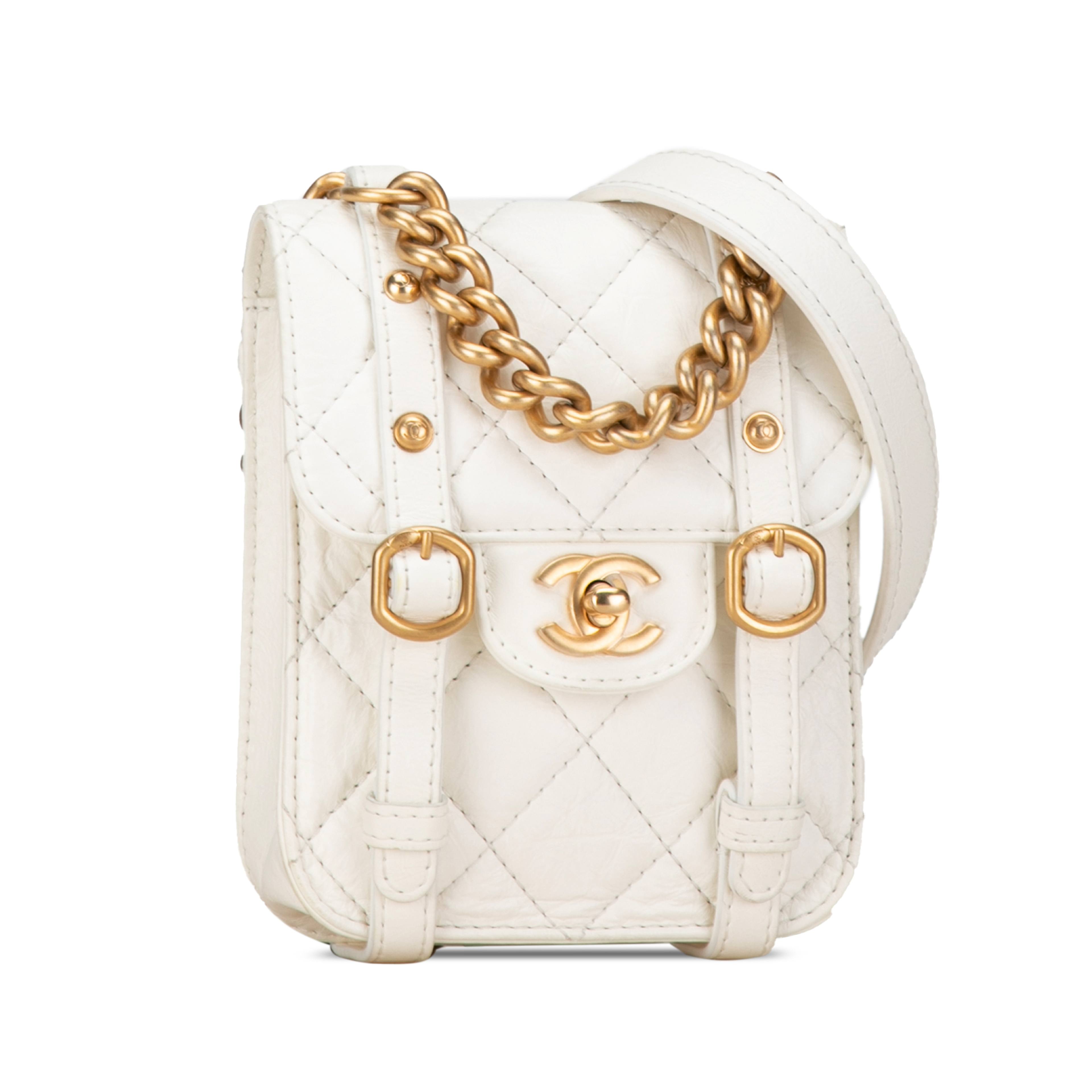 Chanel Mini Crinkled Calfskin City School Flap