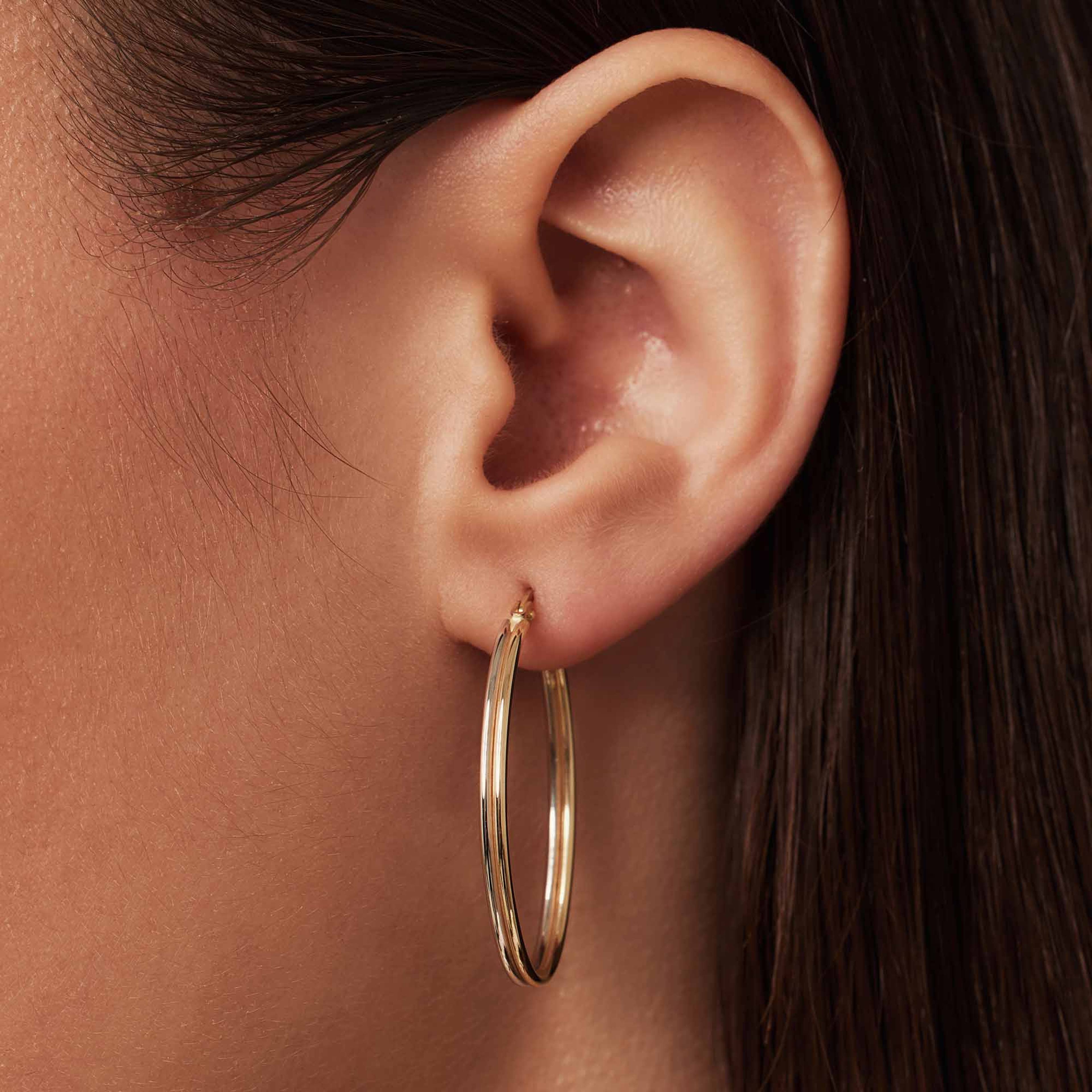 Rivoli 14 Karat Guld Creoler